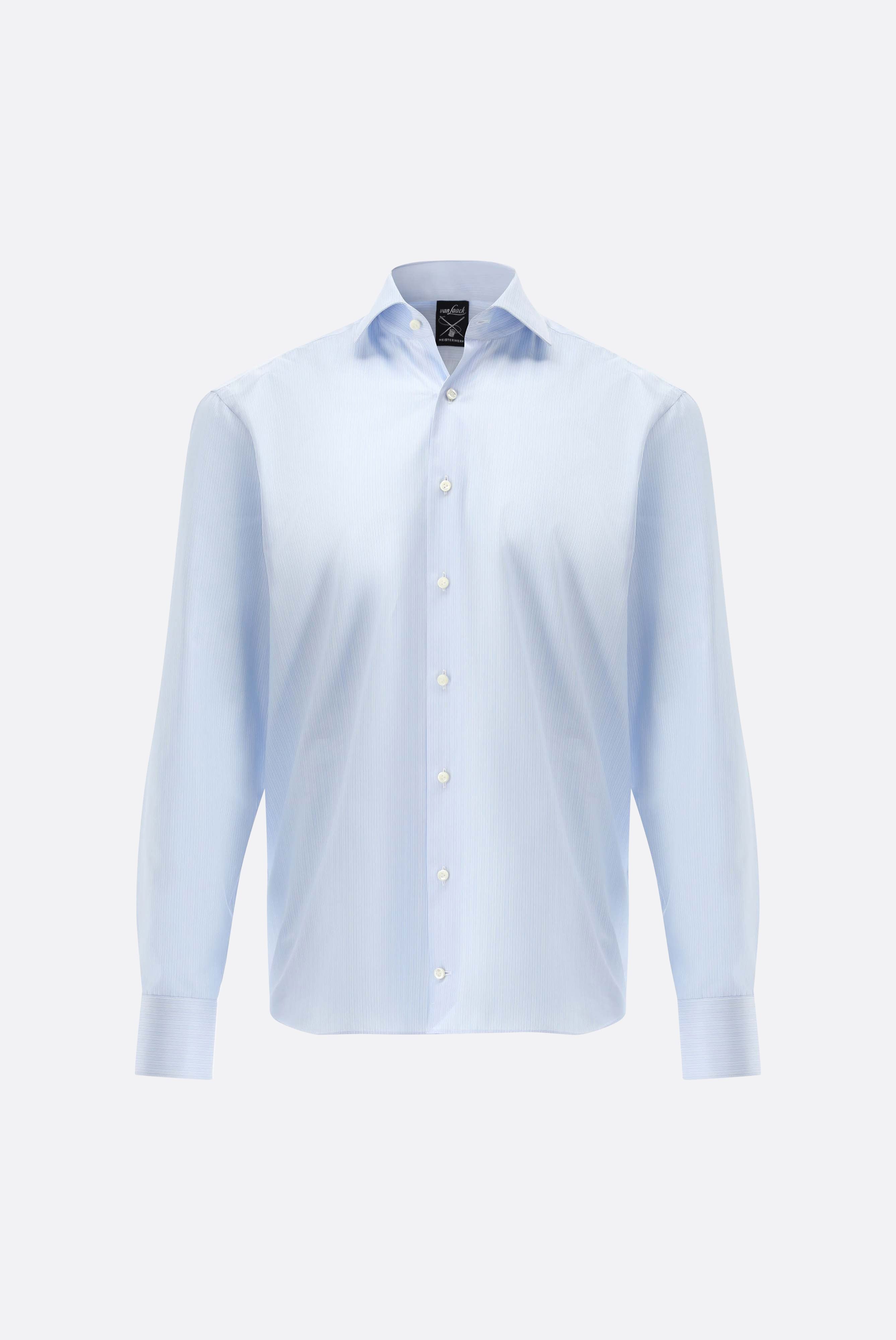 Tonal-Gestreiftes Hemd Slim Fit