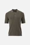 Van Laack-Strick Poloshirt mit Jacquard Streifen-Shirts-Black-Deal-Outlet-by-ARCHIVIST