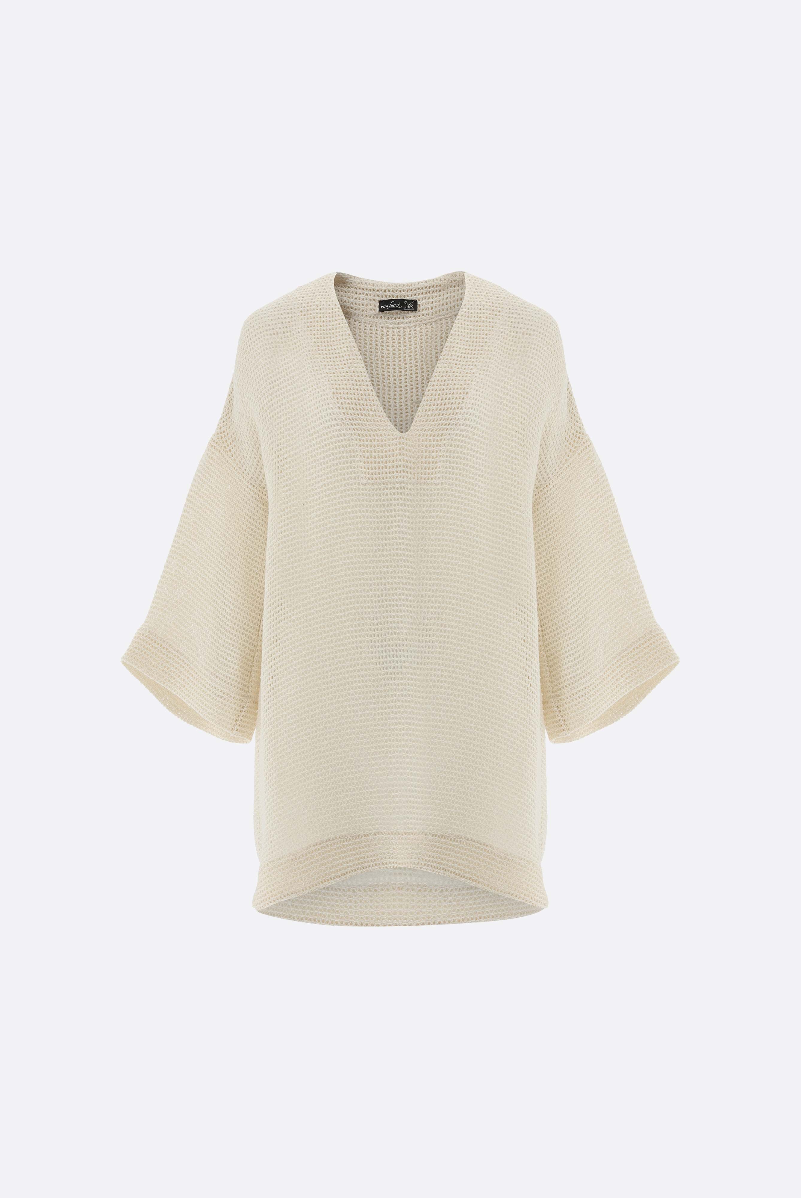 Van Laack-Tunika mit Netzoptik-Hemden & Blusen-Black-Deal-Outlet-by-ARCHIVIST