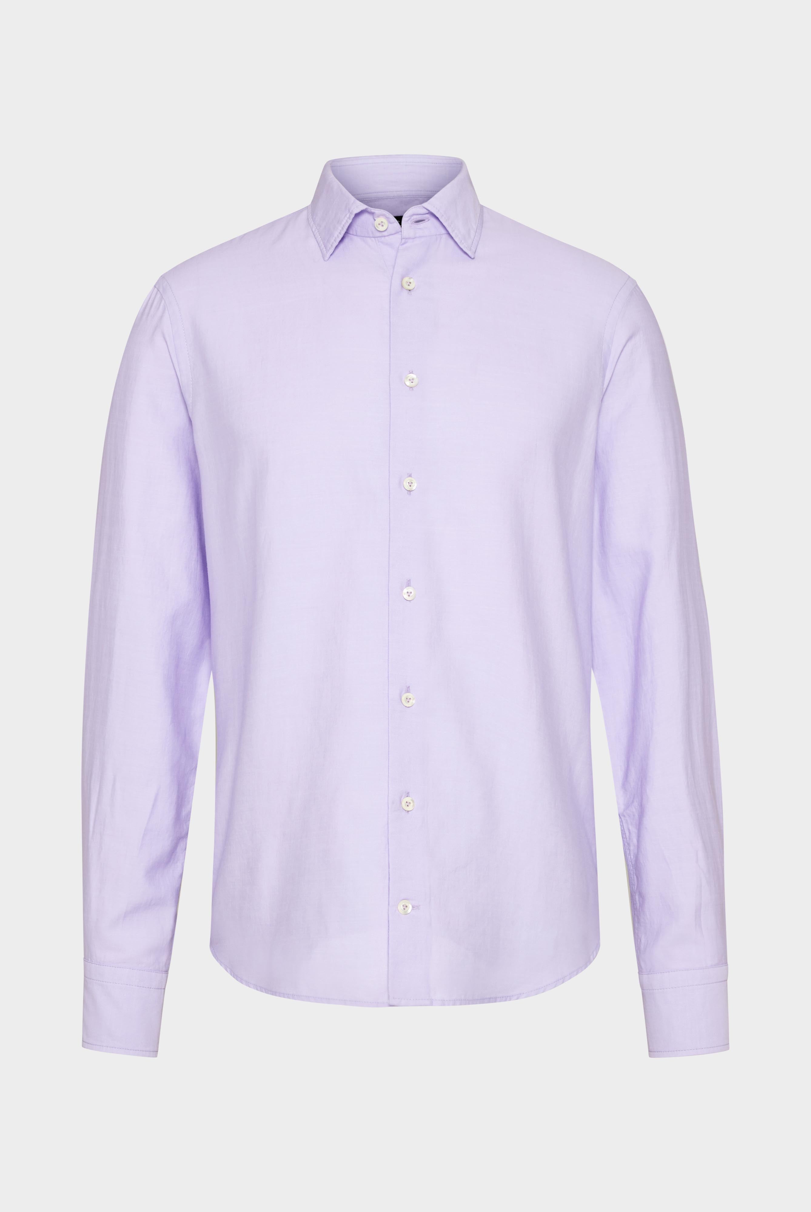 Twill shirt with a small Kent collar
