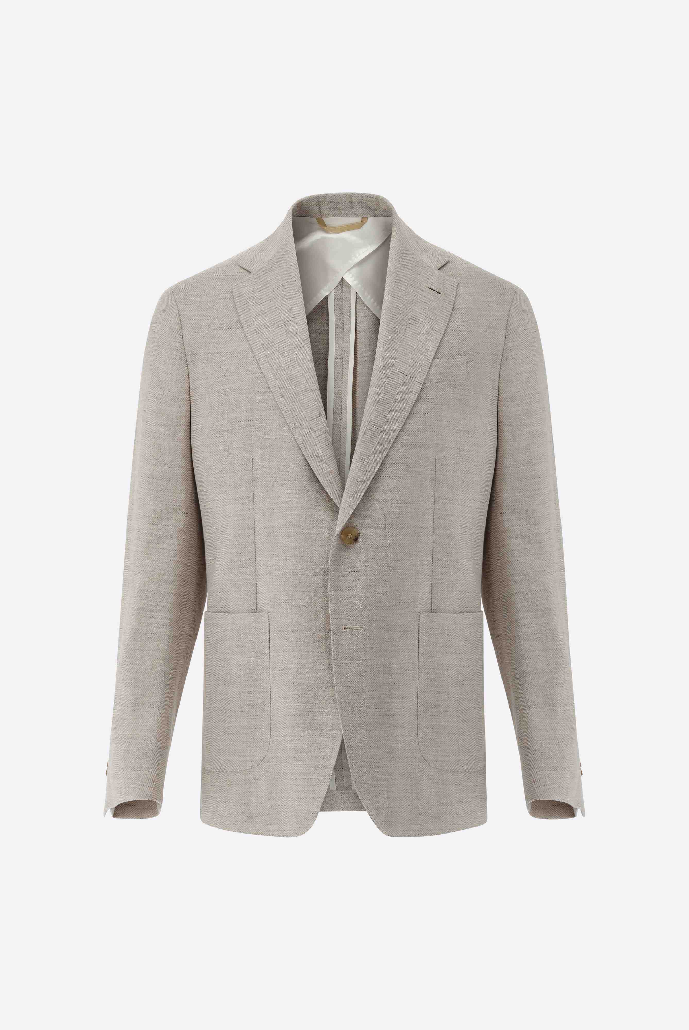 Ungefüttertes Sakko mit Leinen