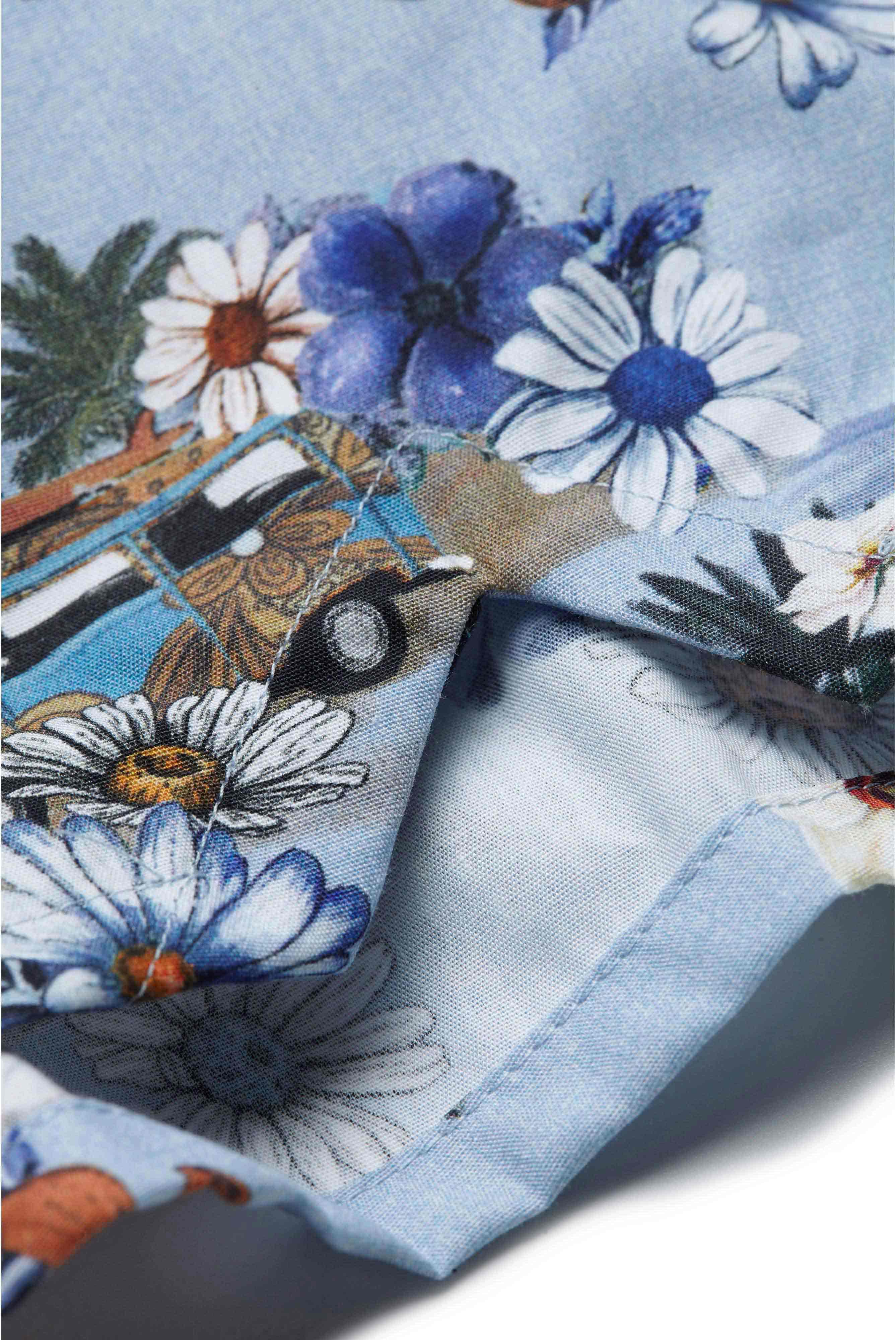 Bequeme Boxershort mit Druck Blau