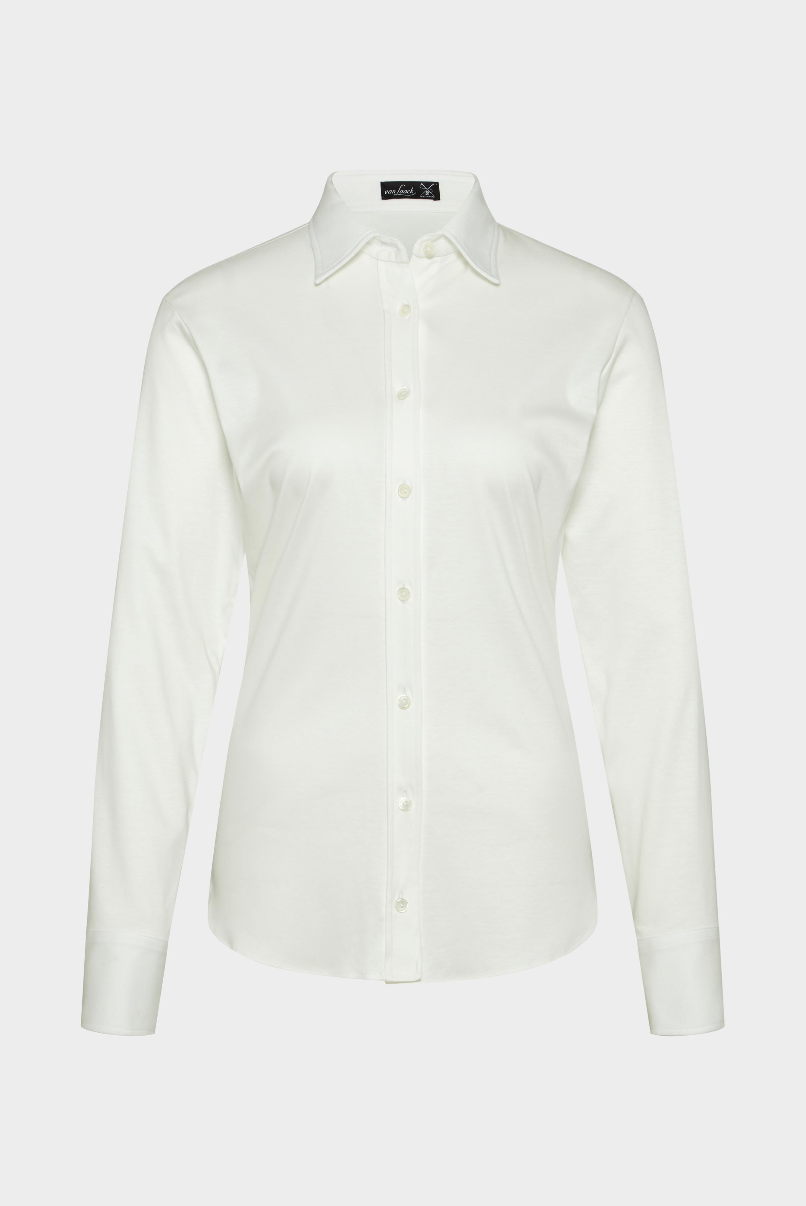 Jersey Hemdbluse Swiss Cotton Grau