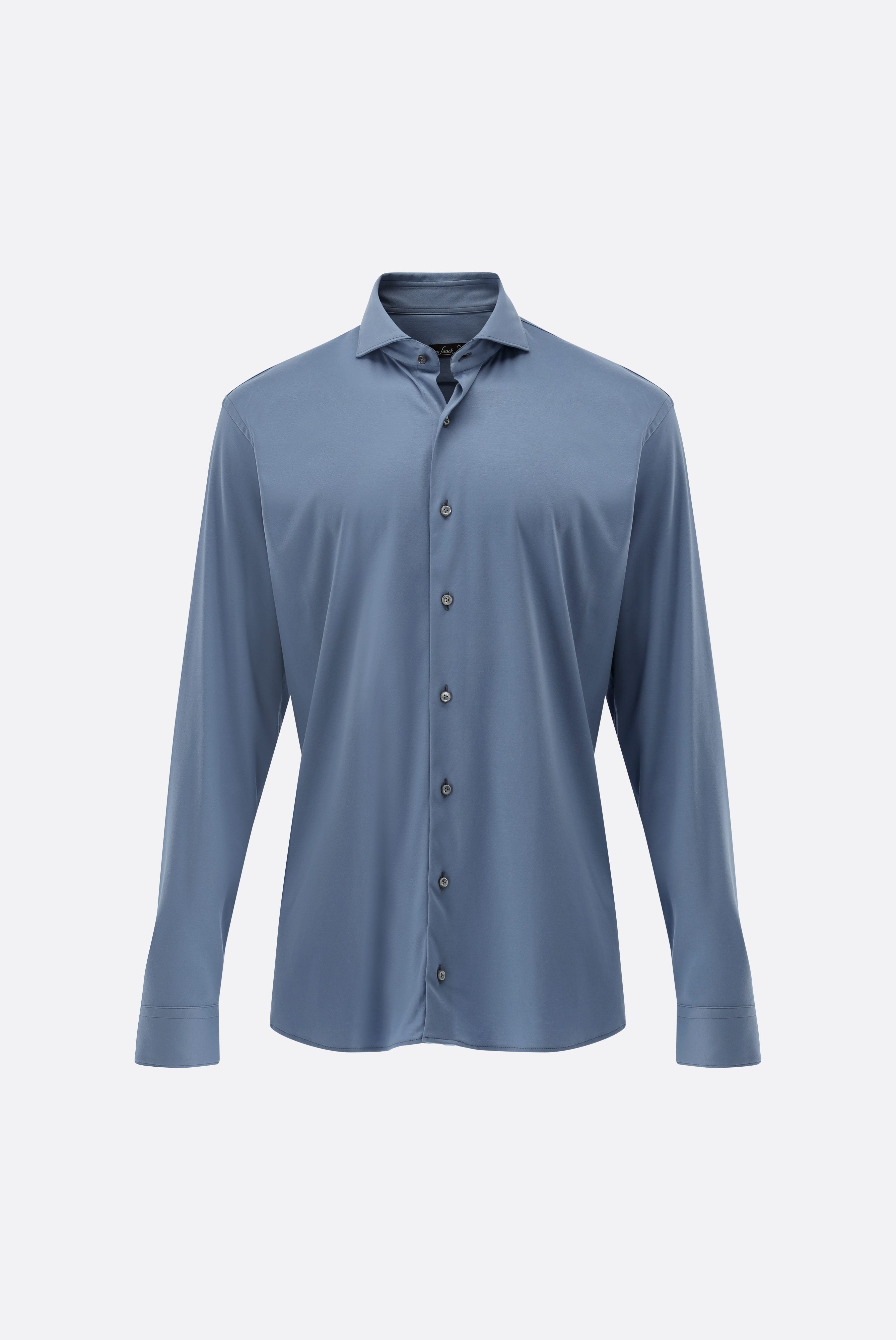 Van Laack-Jersey Hemd aus Schweizer Baumwolle Tailor Fit-Hemden & Blusen-Black-Deal-Outlet-by-ARCHIVIST