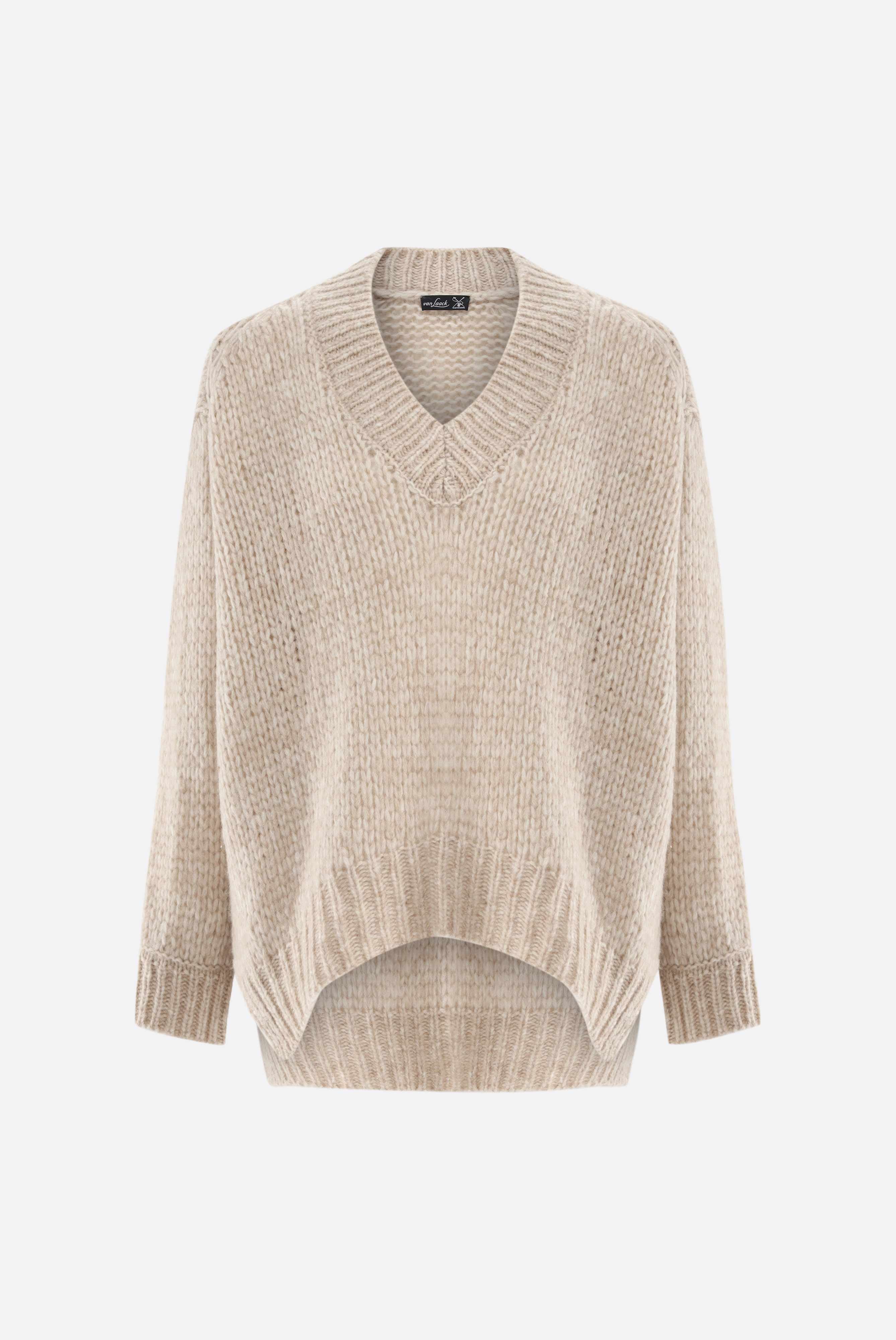 Van Laack-Leichter Oversize Pullover mit V-Aussschnitt-Strick & Pullover-Black-Deal-Outlet-by-ARCHIVIST