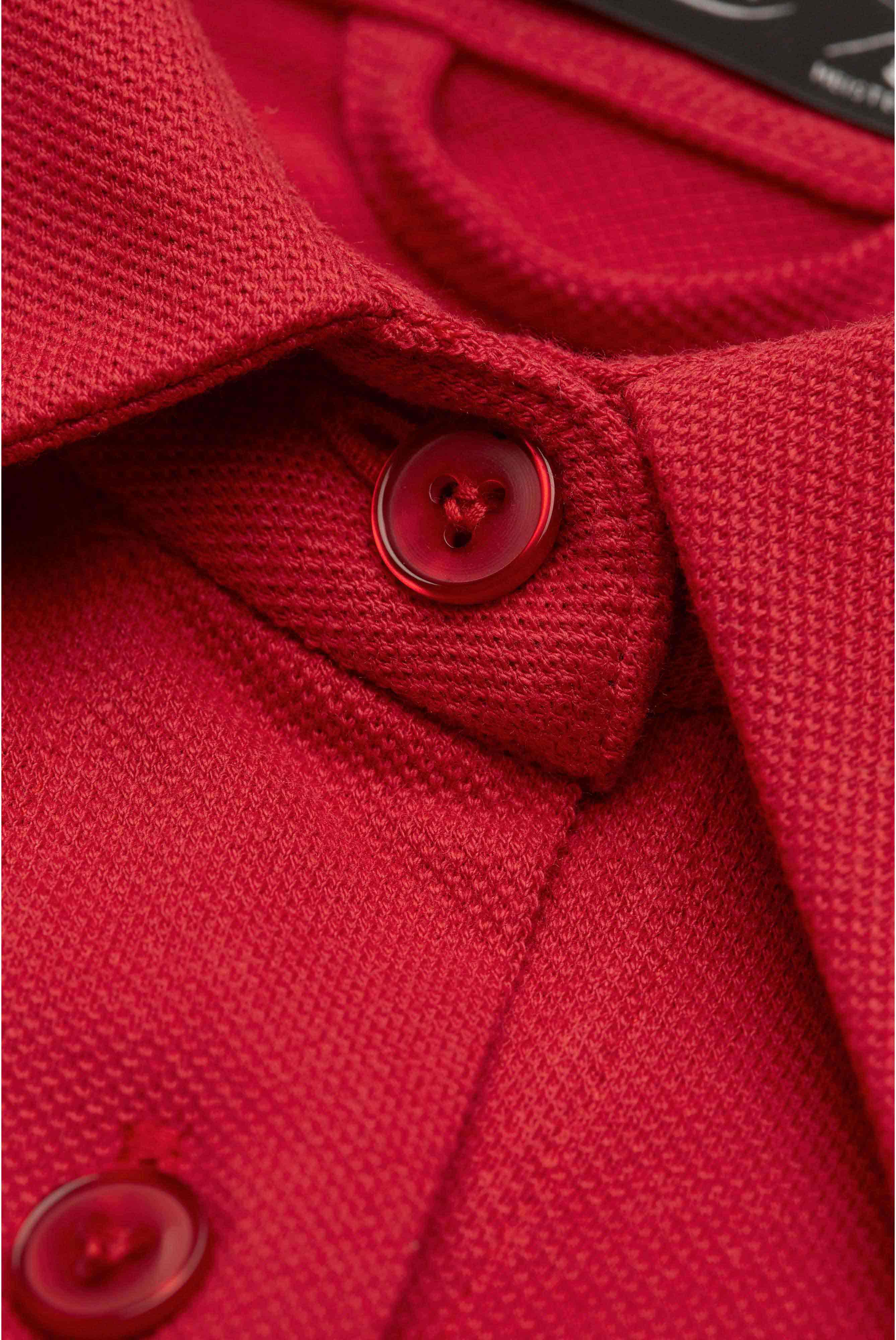 Van Laack-Kurzarm Blusenkleid aus Baumwolle mit Knopfleiste und Gürtel Modern Fit Rot-Kleider & Röcke-Black-Deal-Outlet-by-ARCHIVIST