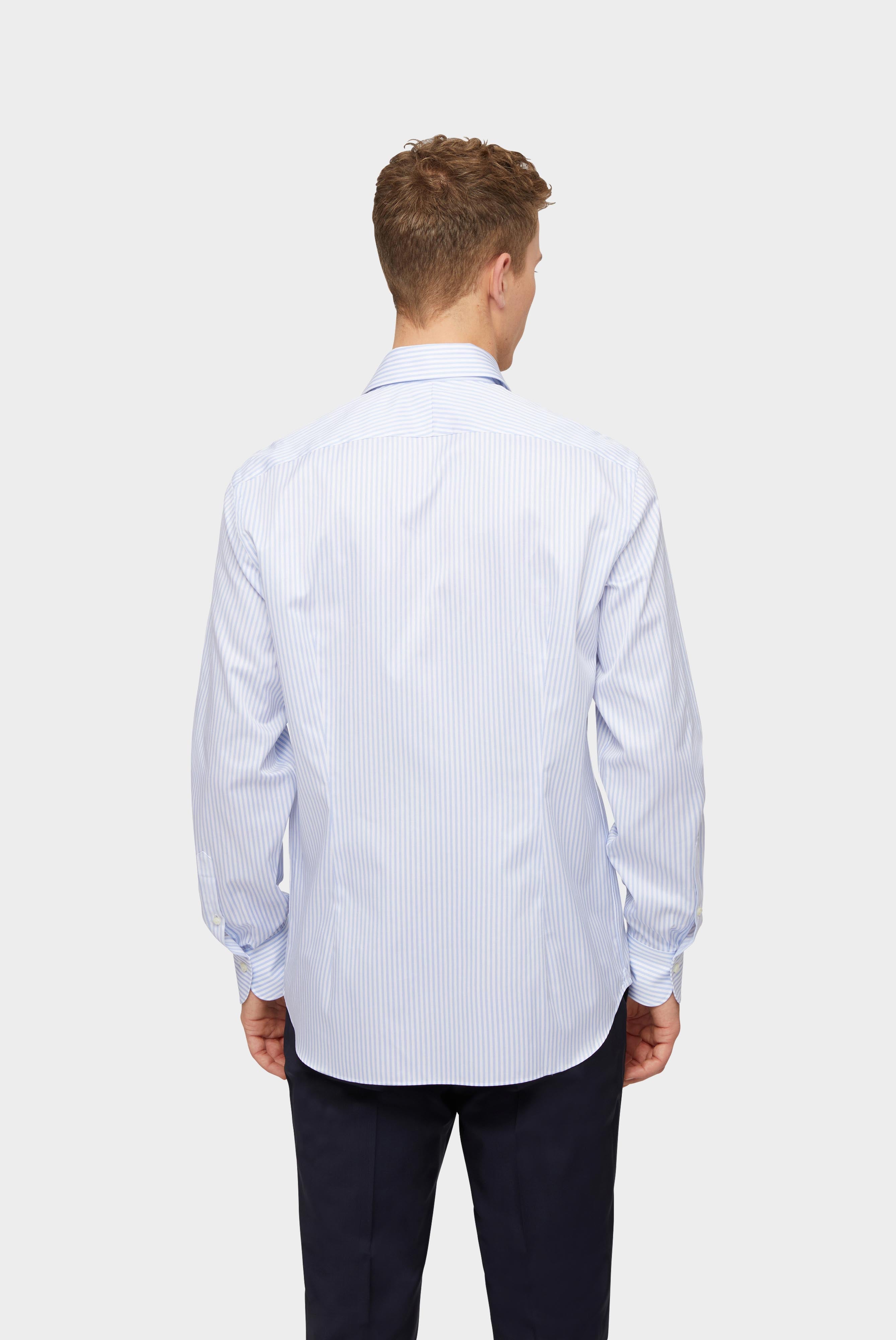 Van Laack-Twill Hemd Tailor Fit Beige/Weiß Gestreift-Hemden & Blusen-Black-Deal-Outlet-by-ARCHIVIST