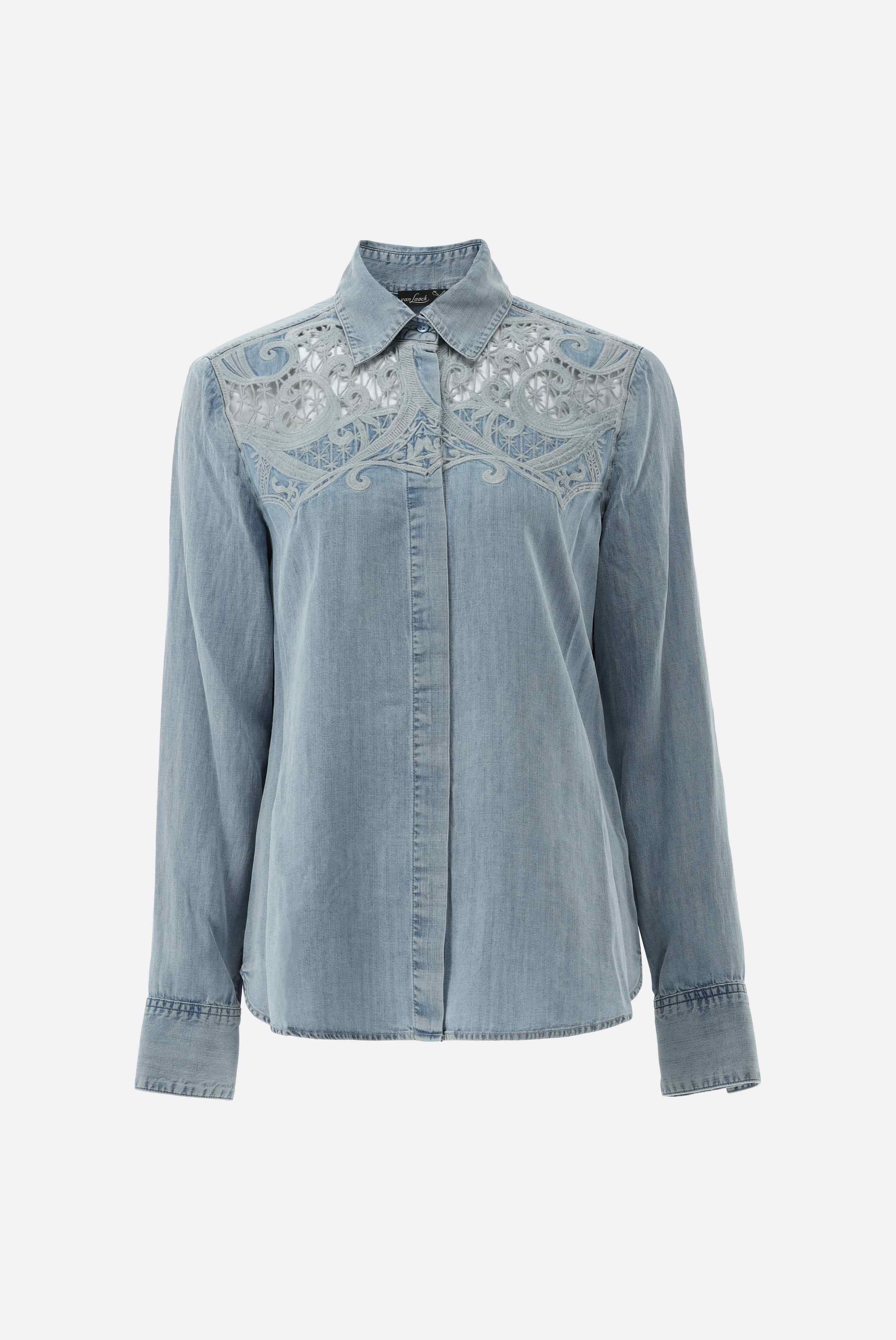 Van Laack-Hemdbluse mit Spitzenausschnitten-Hemden & Blusen-Black-Deal-Outlet-by-ARCHIVIST