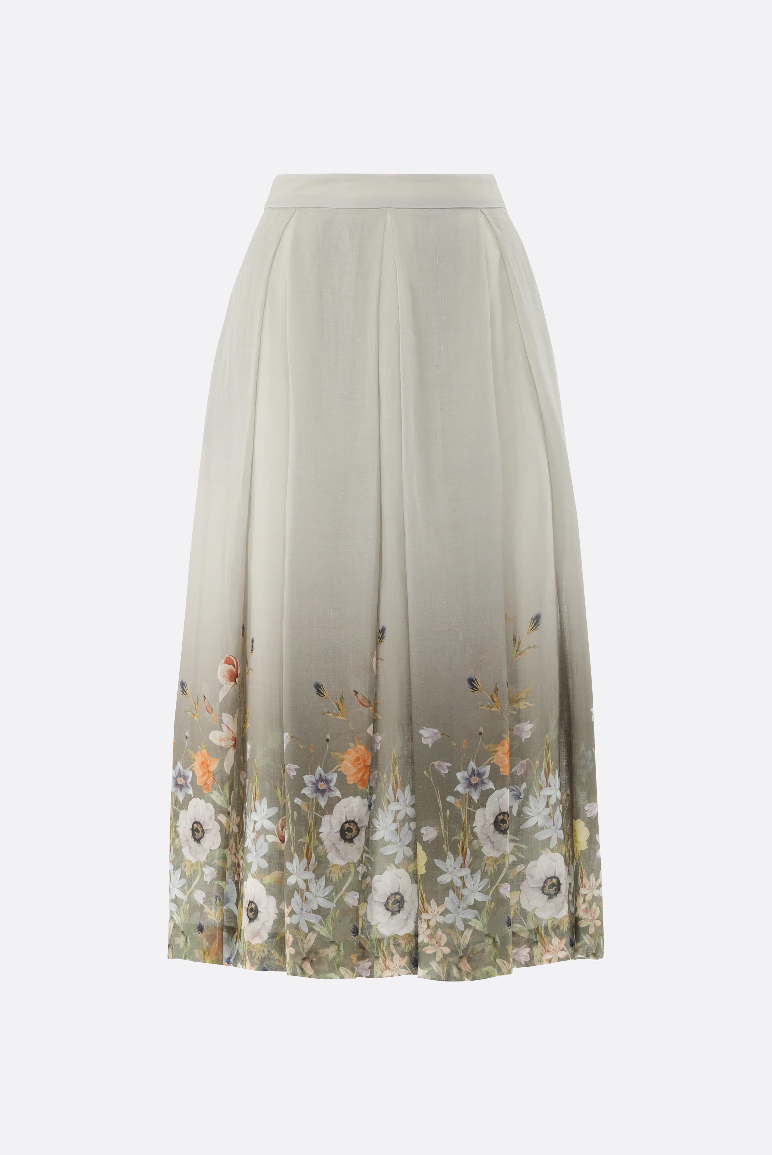 Van Laack-Midi-Rock mit Blumenmuster-Kleider & Röcke-Black-Deal-Outlet-by-ARCHIVIST