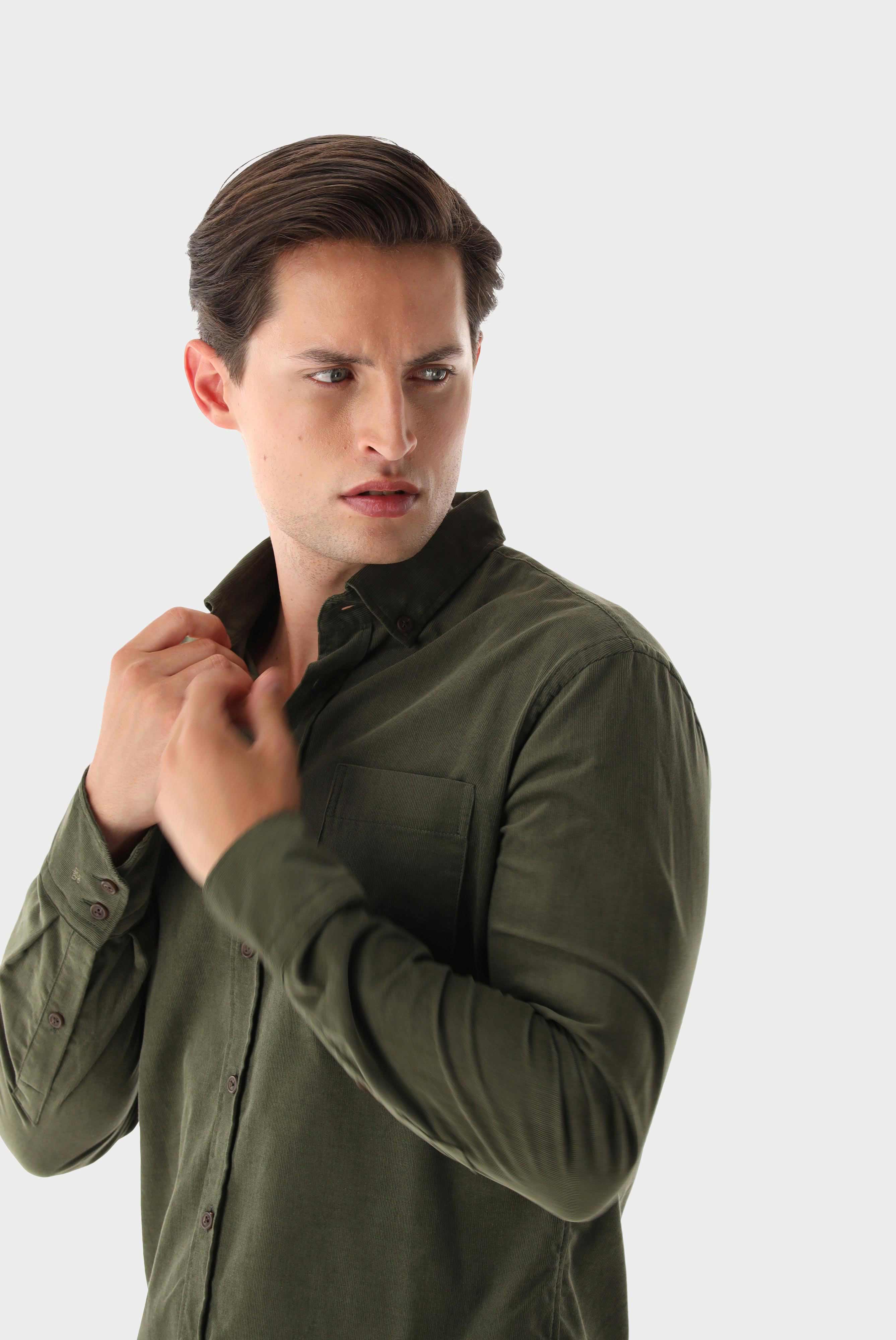 Van Laack-Kordhemd Slim Fit-Hemden & Blusen-Black-Deal-Outlet-by-ARCHIVIST