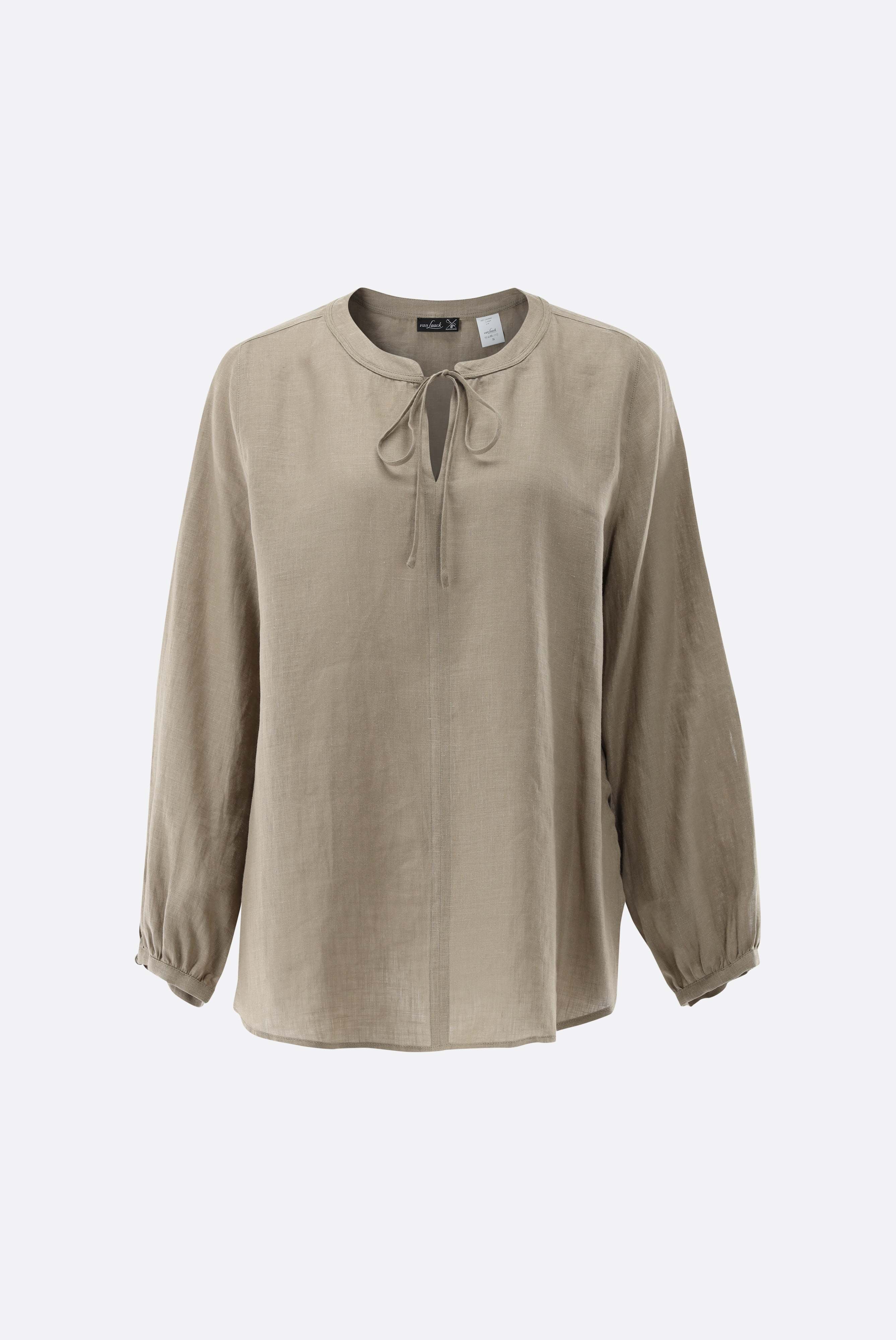Van Laack-Leinen Tunika mit Bindeband-Hemden & Blusen-Black-Deal-Outlet-by-ARCHIVIST