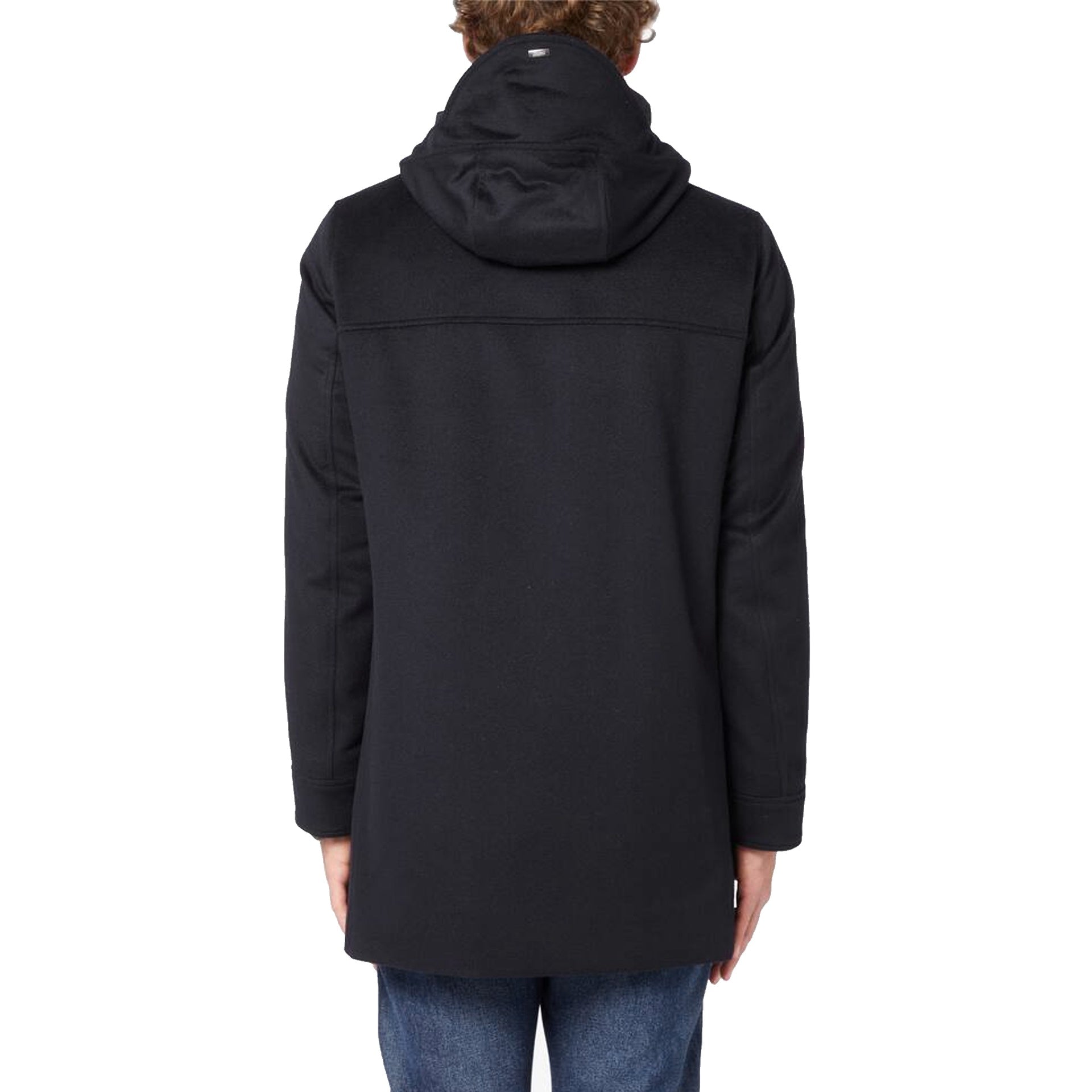 Herno-HERNO Wool Cashmere Hooded Coat-MEN CLOTHING-Black-Deal-Outlet-by-ARCHIVIST