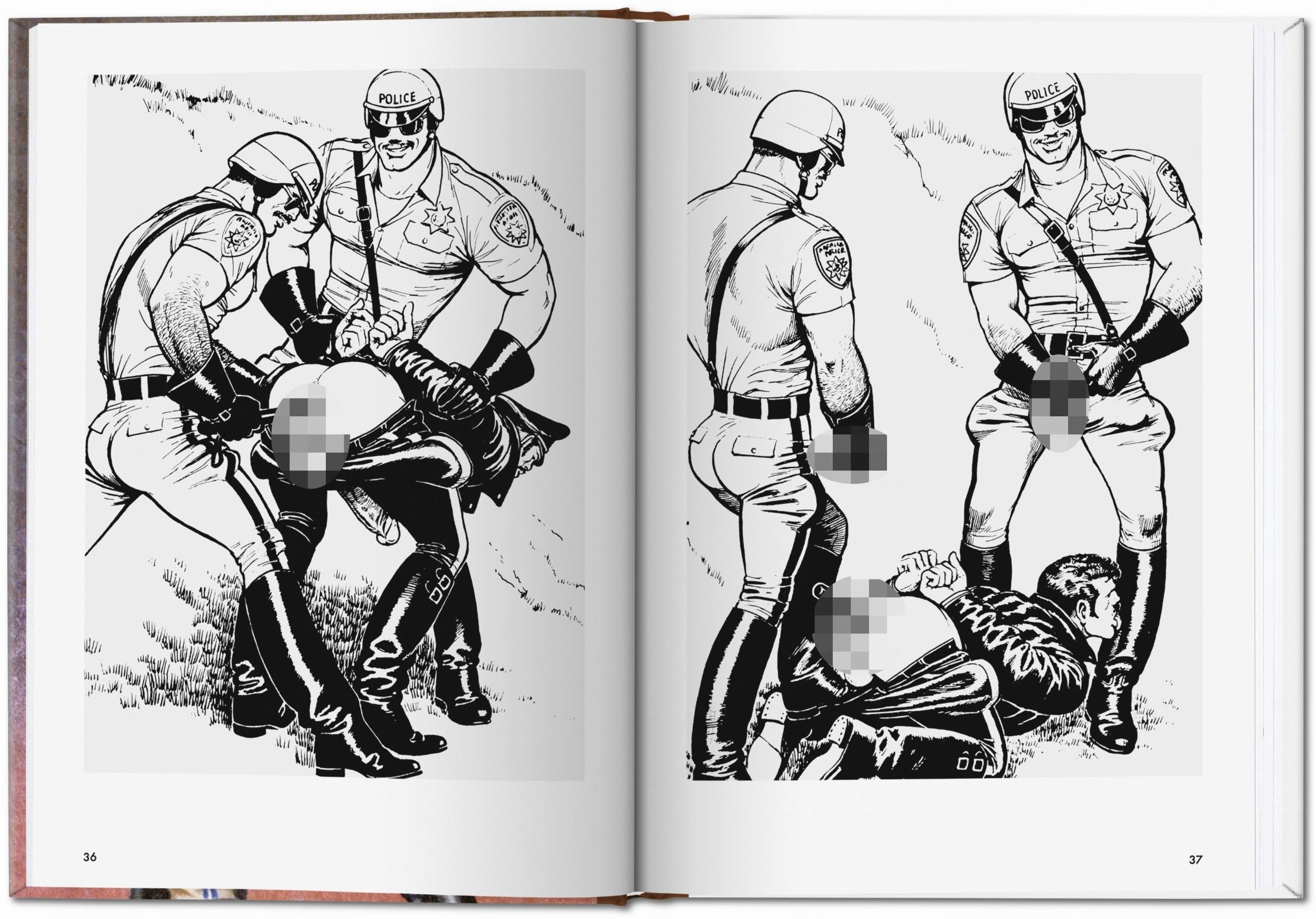 Taschen-The Little Book of Tom. Cops & Robbers (German, French, English)-Sexy Books-Black-Deal-Outlet-by-ARCHIVIST