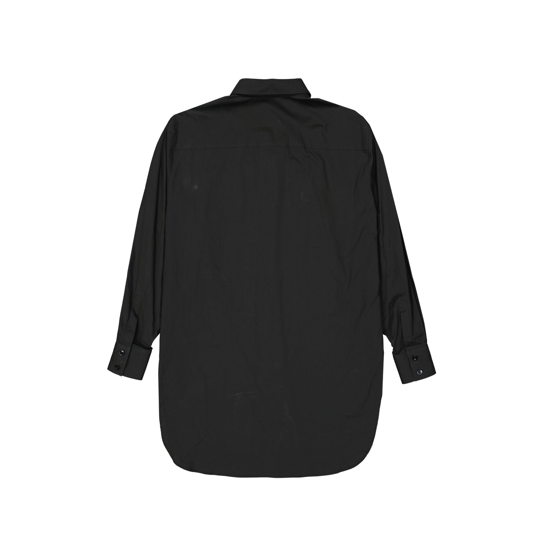 Moschino Couture-Moschino Couture Cotton Logo Shirt-WOMEN CLOTHING-Black-Deal-Outlet-by-ARCHIVIST