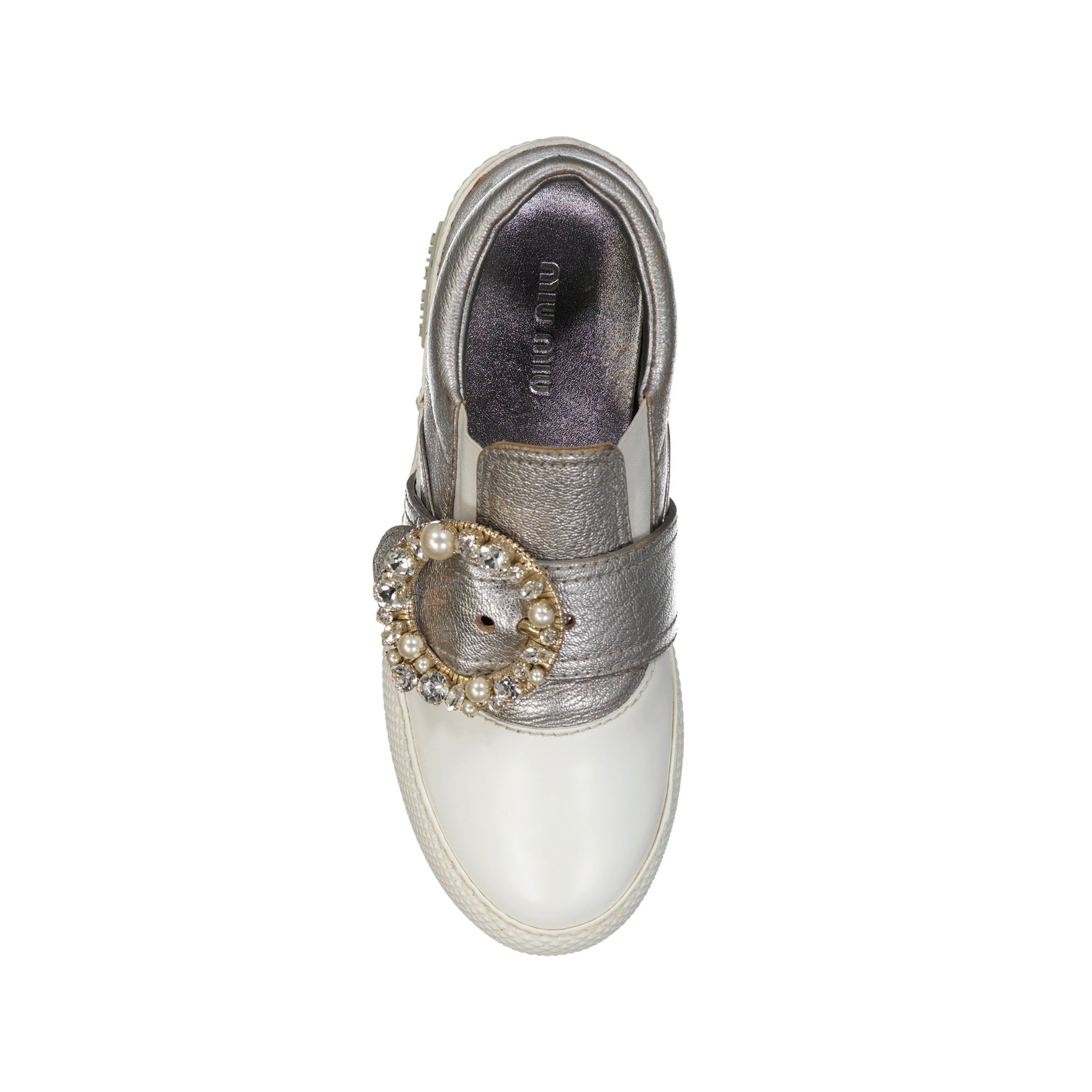 Miu Miu Leather Crystal Sneakers – ARCHIVIST