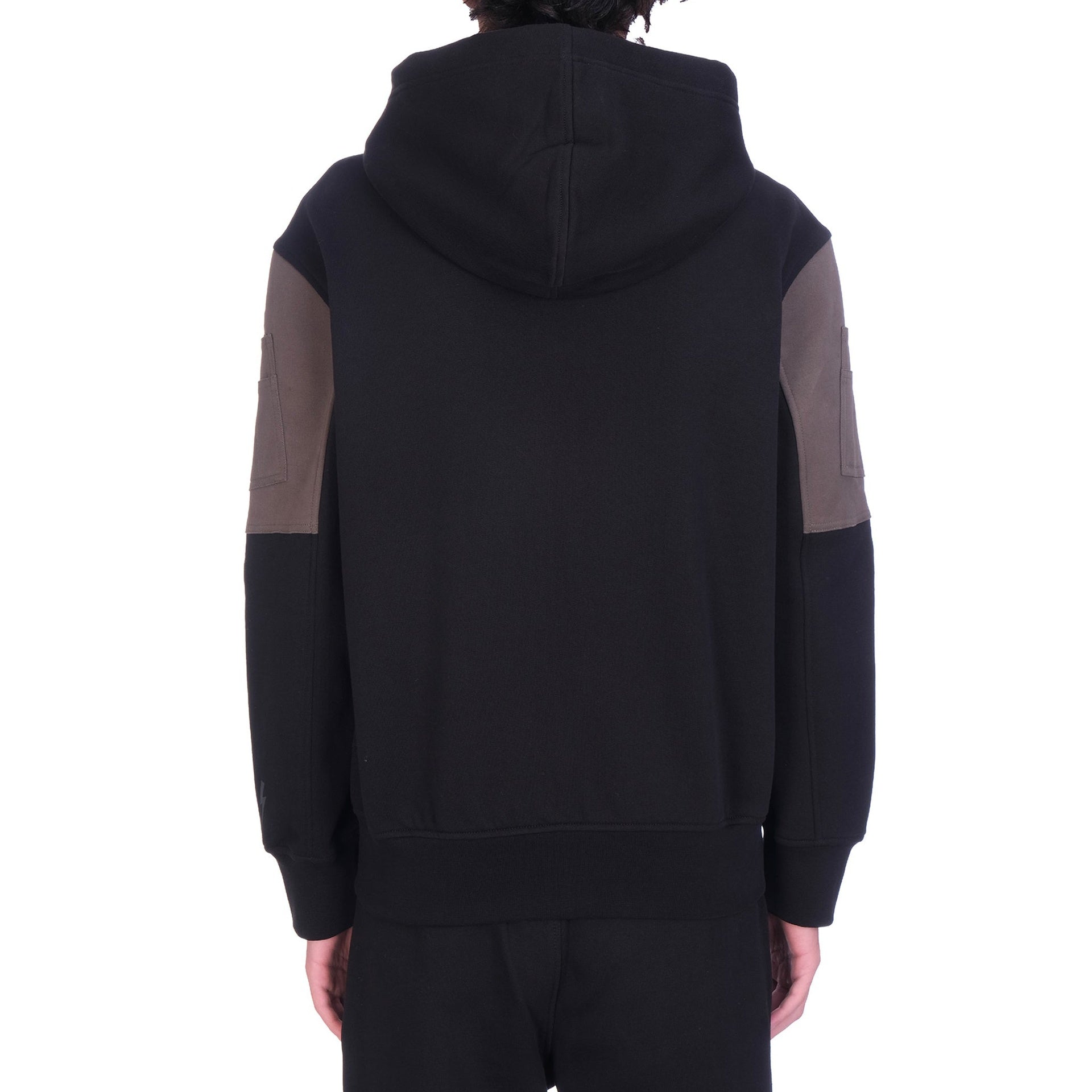 Neil Barrett-Neil Barrett Cotton Logo Hooded Sweatshirt-MEN CLOTHING-Black-Deal-Outlet-by-ARCHIVIST