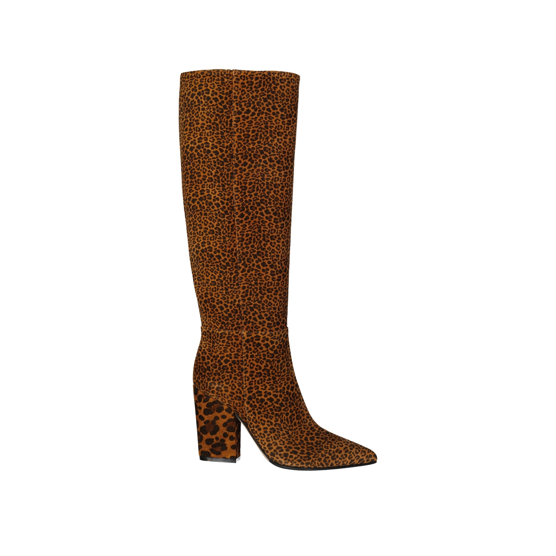 Sergio Rossi Leopard-Print Leather Boots