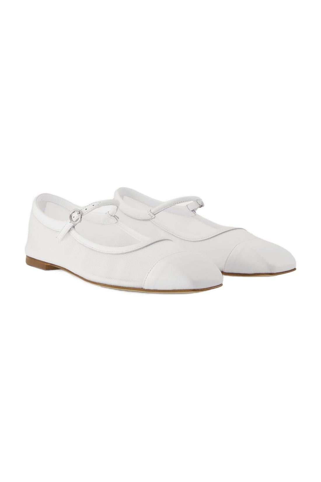Uma Mesh Ballerinas - Aeyde - Leder - Weiß