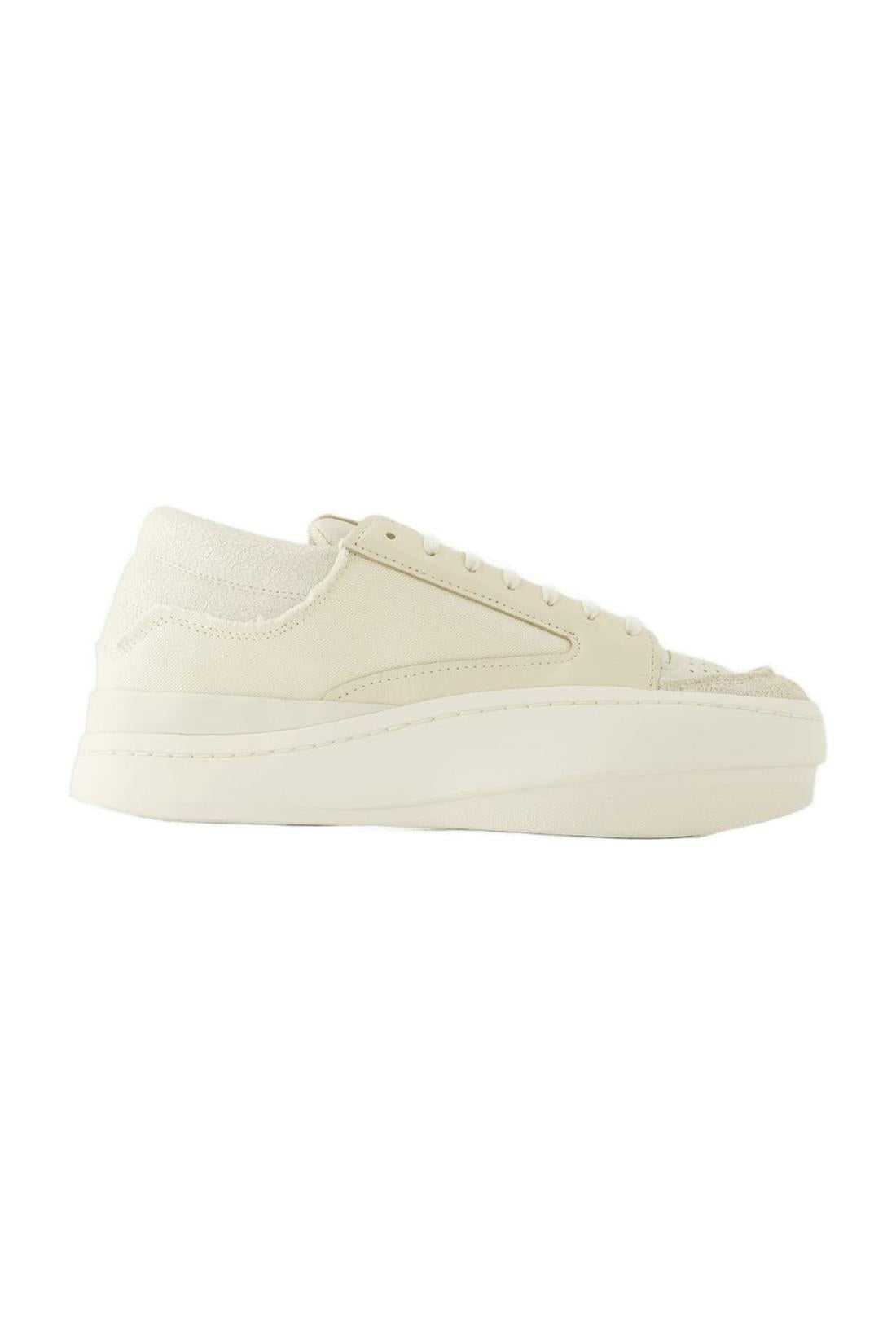 Lux Ball Low Sneakers - Y-3 - Leather - White