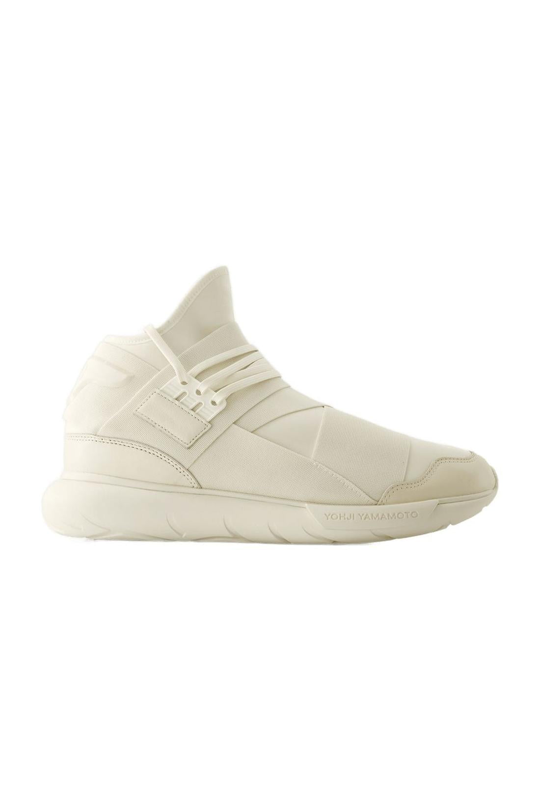 Qasa Sneakers - Y-3 - Leather - Beige/White