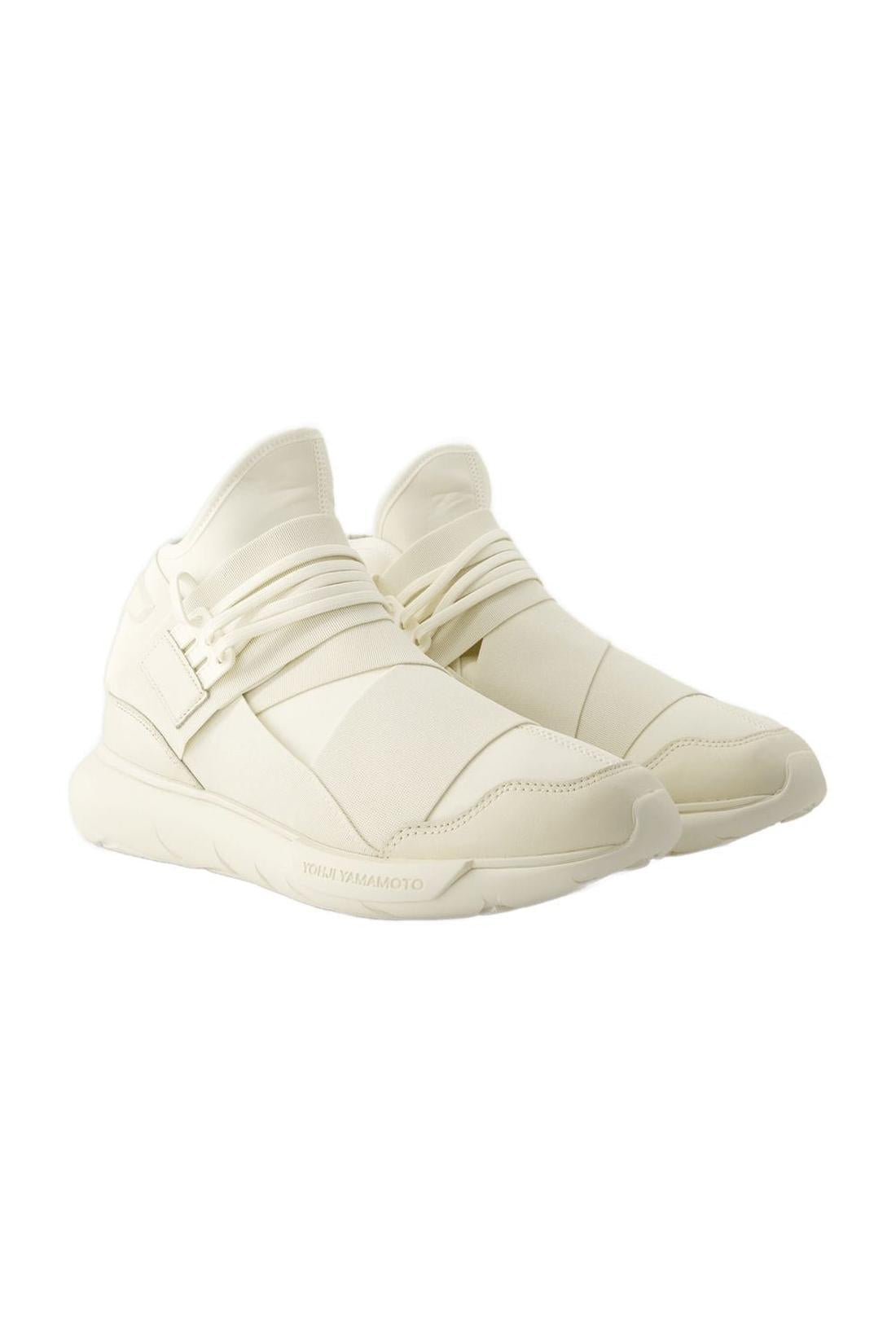Qasa Sneakers - Y-3 - Leather - Beige/White