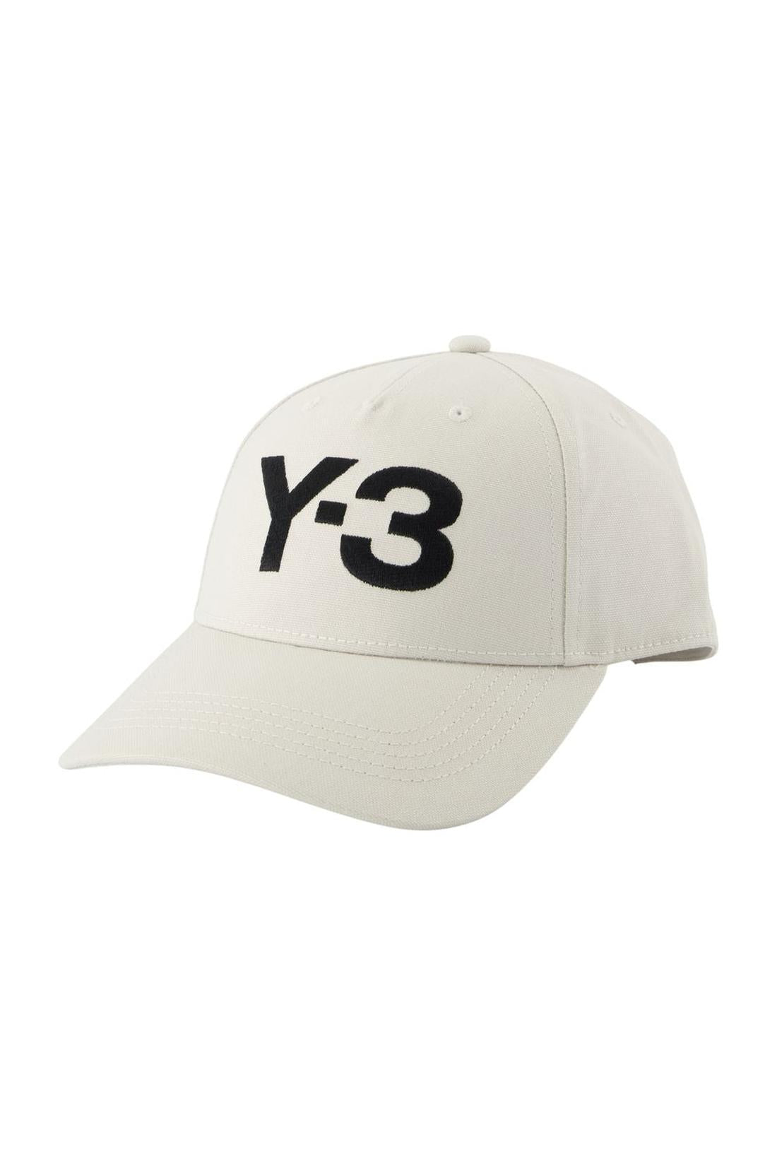 Y-3-Mütze - Y-3 - Baumwolle - Weiß-Outdoor-Black-Deal-Outlet-by-ARCHIVIST