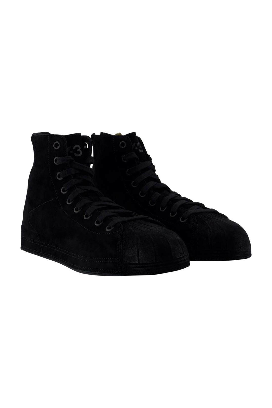 Y-3-Nizzastar Hi Sneakers - Y-3 - Leder - Schwarz-Sneaker-Black-Deal-Outlet-by-ARCHIVIST