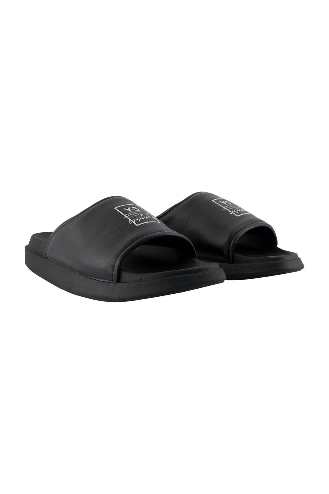 Sandalen - Y-3 - Leder - Schwarz