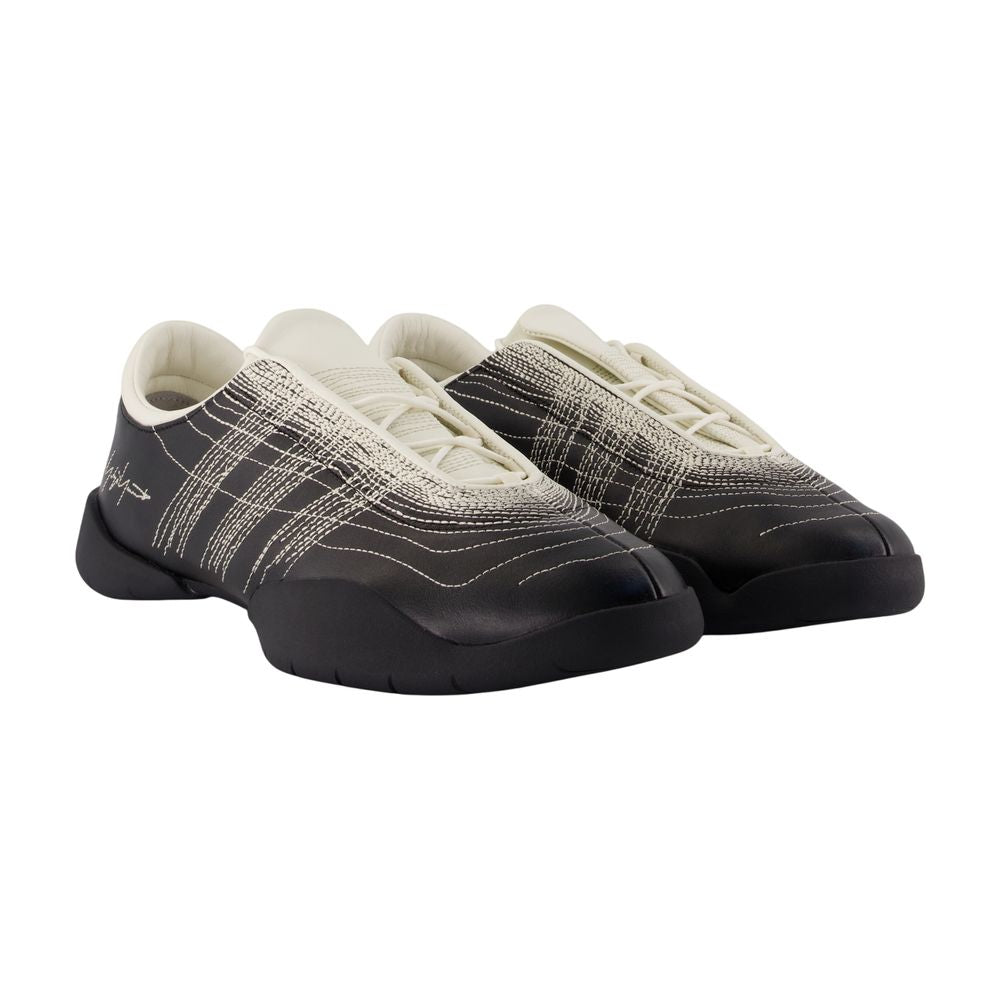 Sneakers  Regu Embroidery - Y-3 - Leder - Schwarz