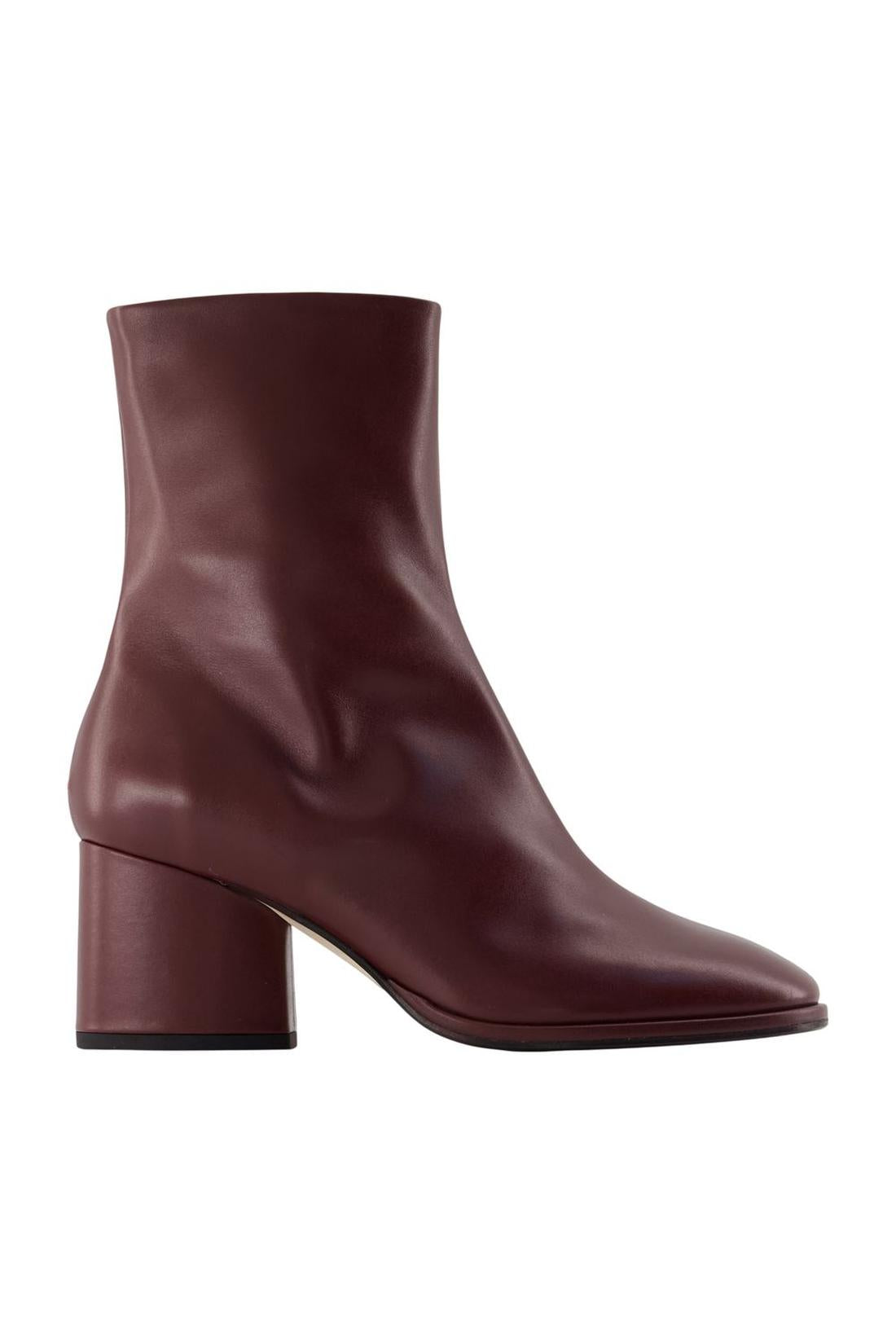 Ayla-Stiefeletten – Aeyde – Leder – Bordeaux
