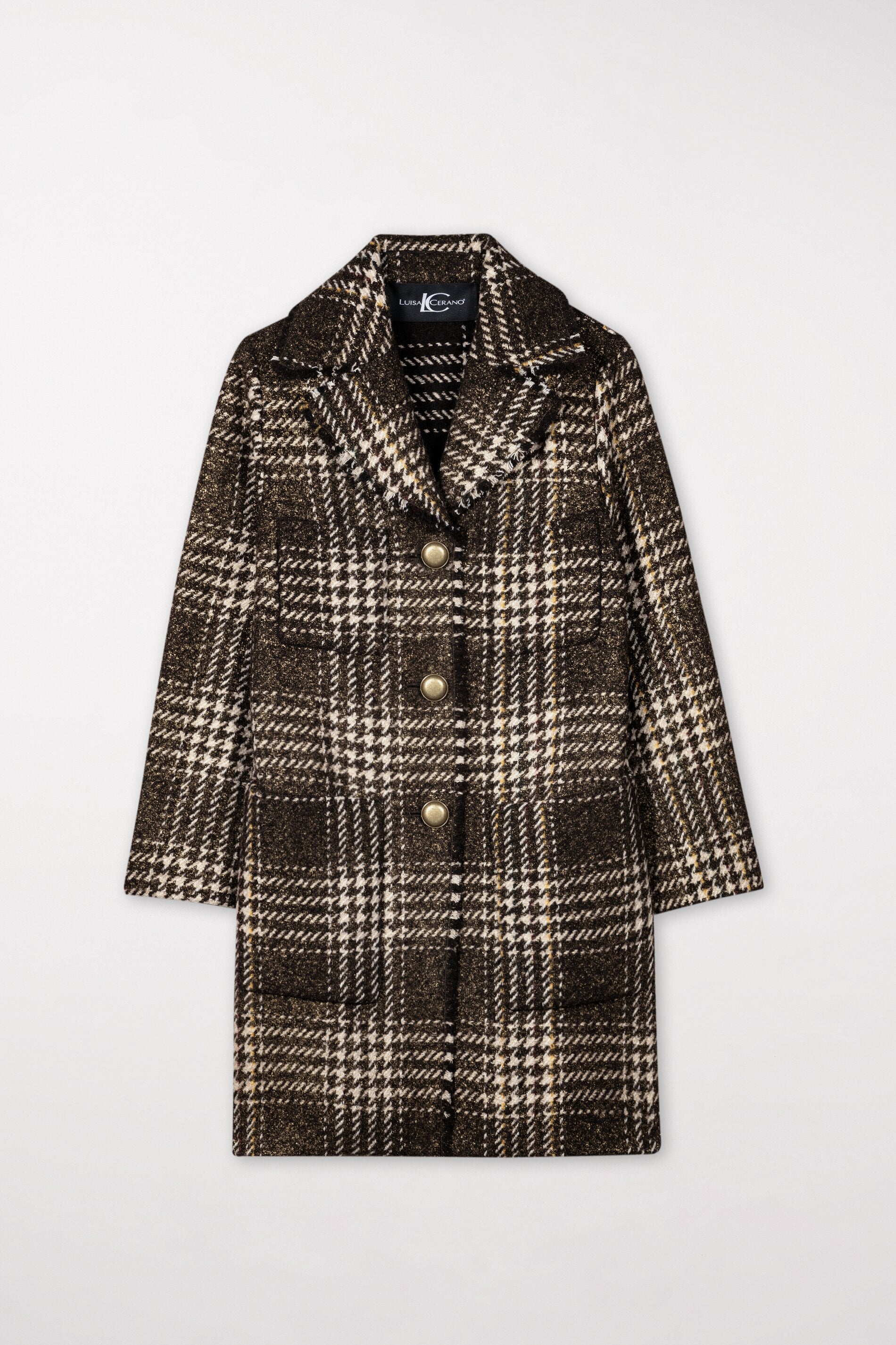 Karo-Kurzmantel
