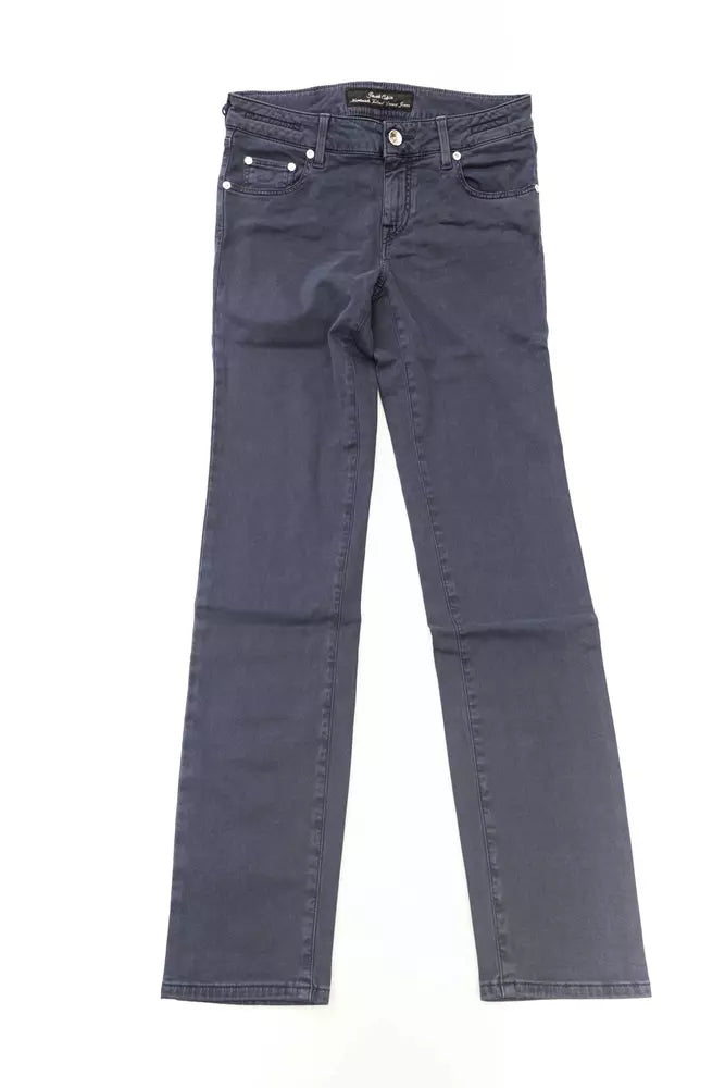 Blaue Cotton-Like Damenjeans