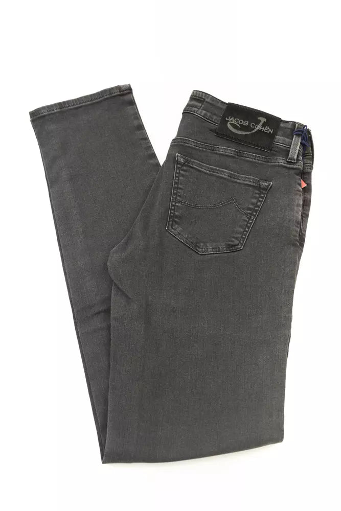 Schwarze Baumwolljeans für Frauen