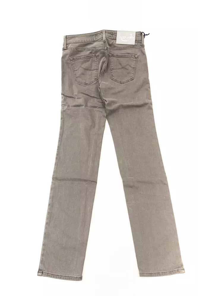 Graue Jeans aus Baumwollmischung für Frauen