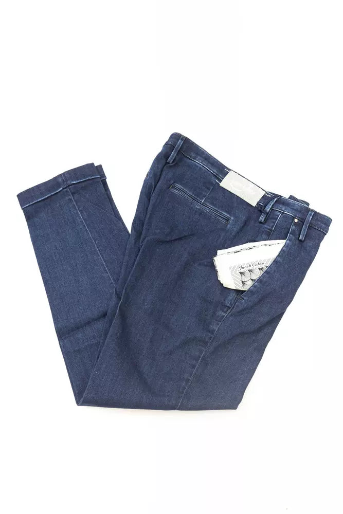 Blaue Baumwolle Frauen Jeans