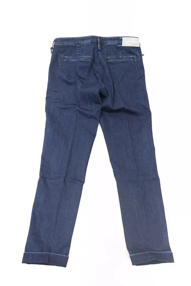 Blaue Baumwolle Frauen Jeans