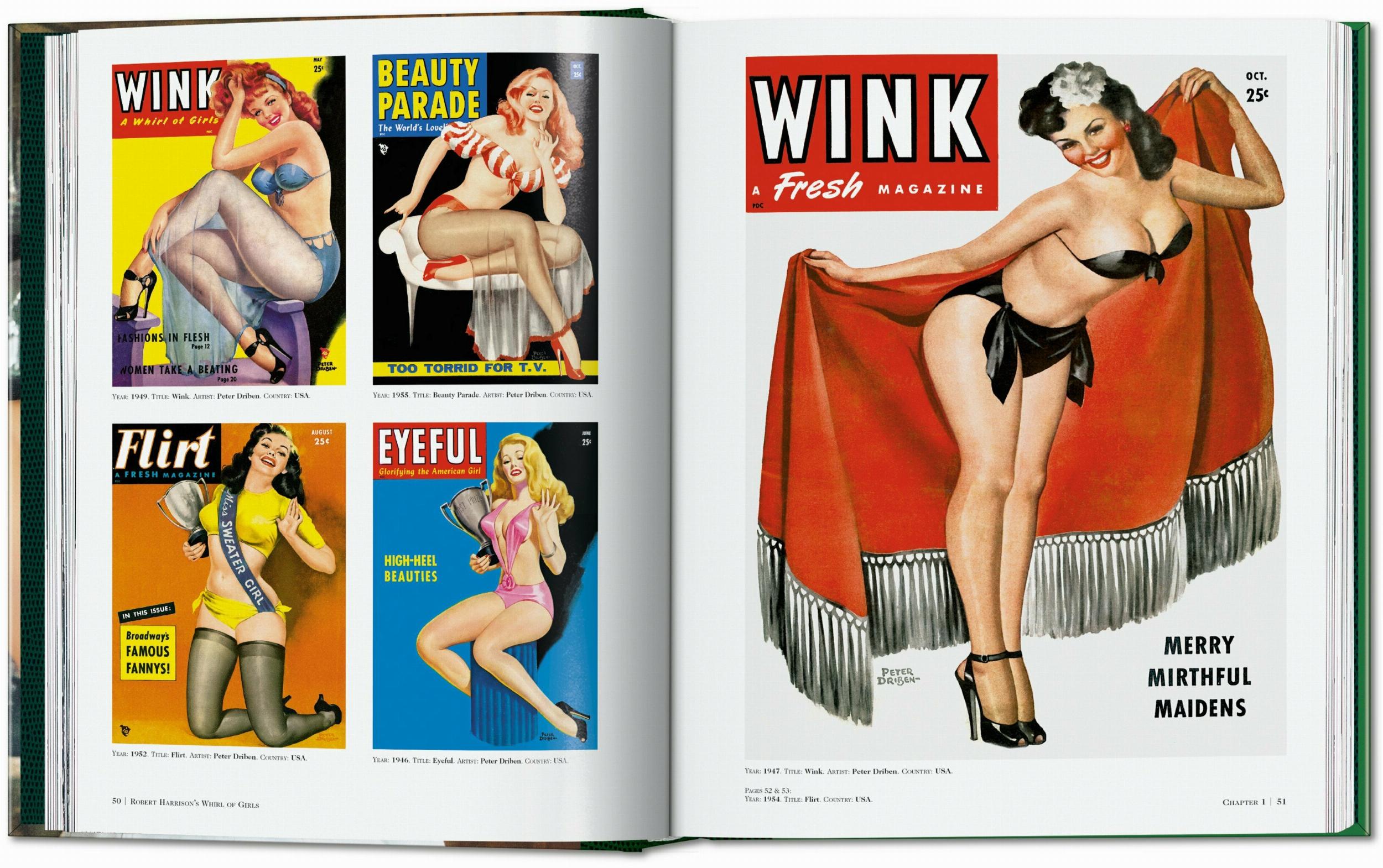 Taschen-Dian Hanson’s: The History of Men’s Magazines. Vol. 2: From Post-War to 1959 (German, French, English)-Sexy Books-Black-Deal-Outlet-by-ARCHIVIST