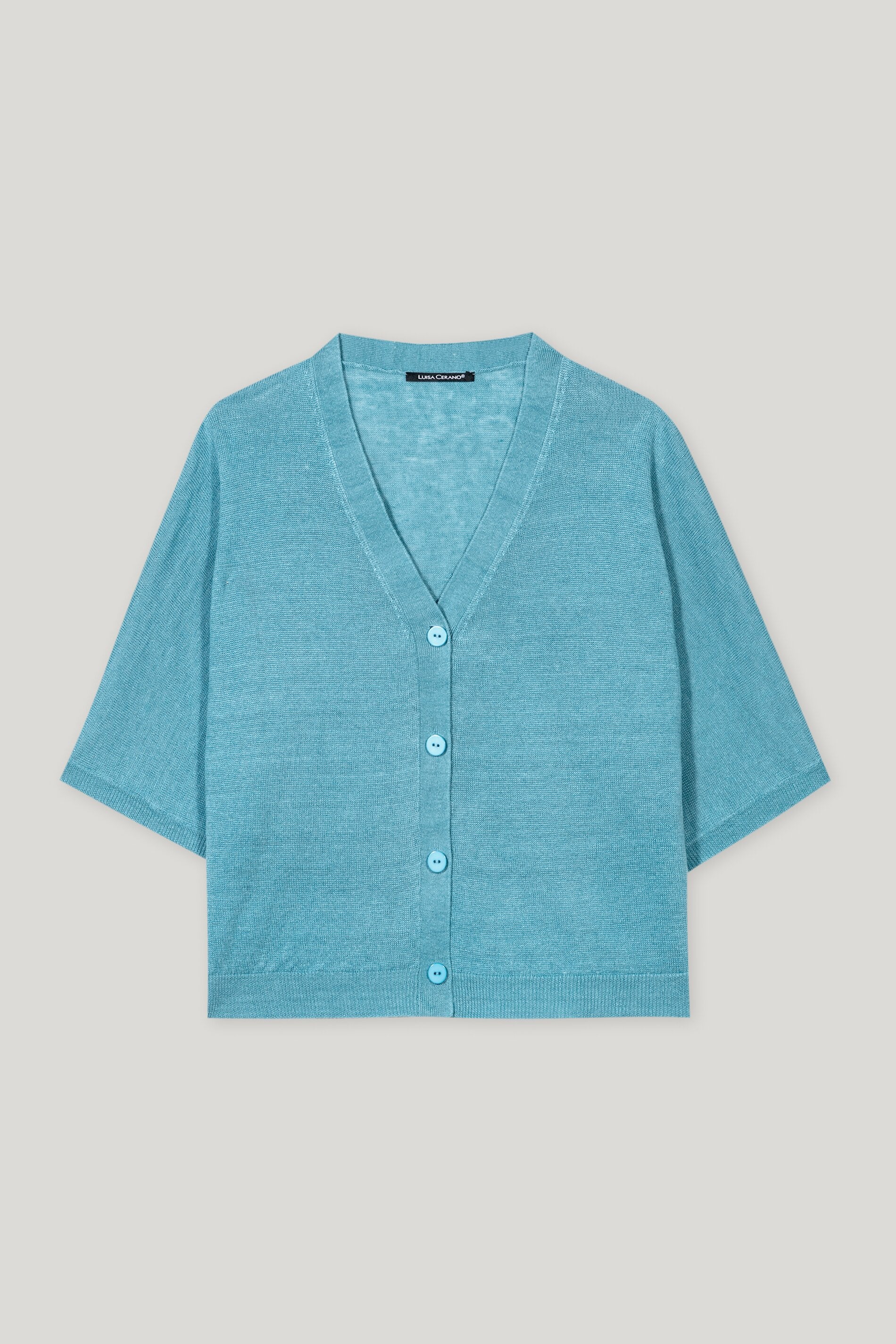 Leinen-Cardigan