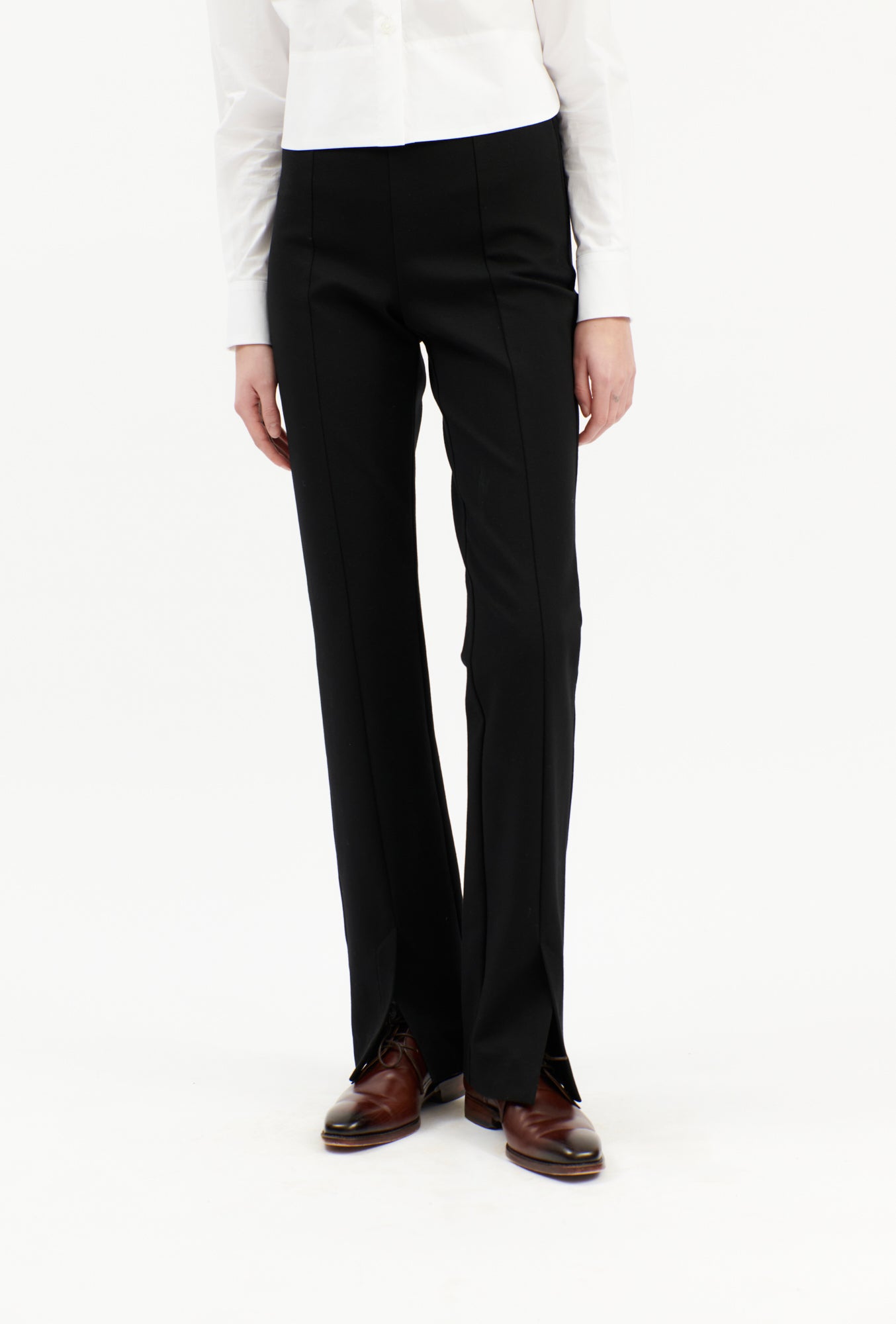 COMPACT JERSEY Hose, Jet Black-Hosen-Odeeh-OUTLET-ARCHIVIST-ARCHIVE-SALE