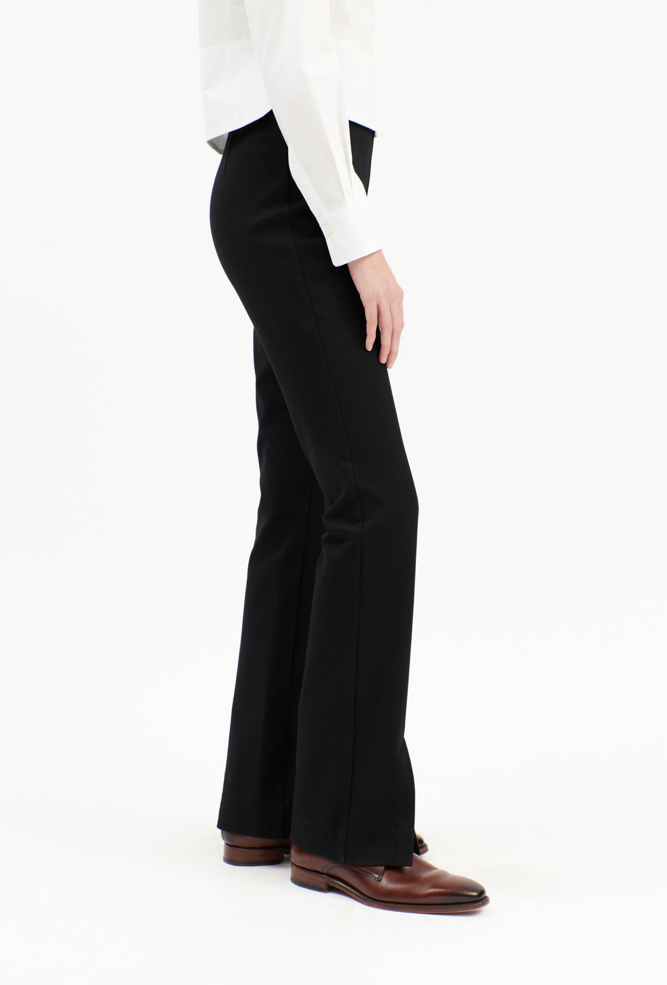 COMPACT JERSEY Hose, Jet Black-Hosen-Odeeh-OUTLET-ARCHIVIST-ARCHIVE-SALE