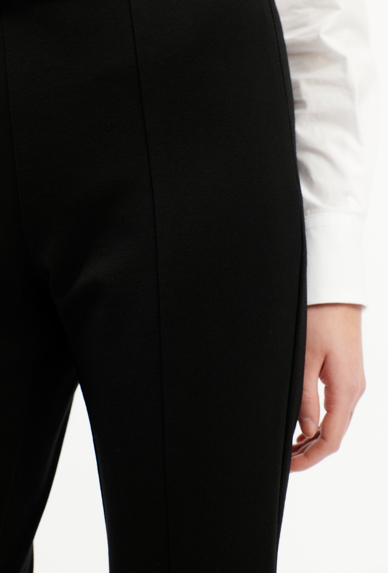 COMPACT JERSEY Hose, Jet Black-Hosen-Odeeh-OUTLET-ARCHIVIST-ARCHIVE-SALE