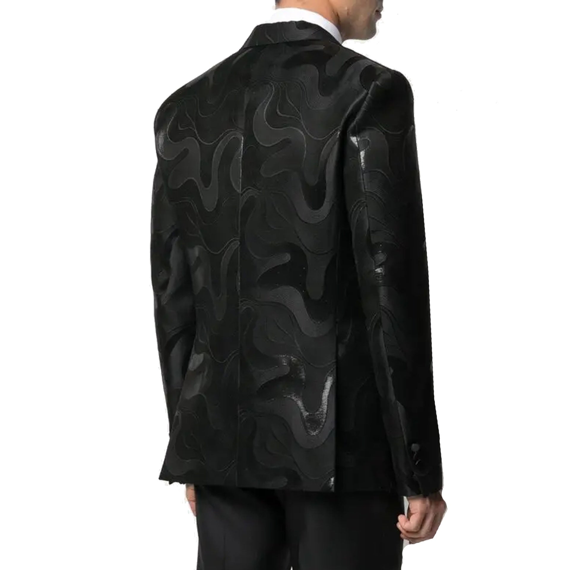 Dsquared2 Abstract-Print Single-Breasted Blazer