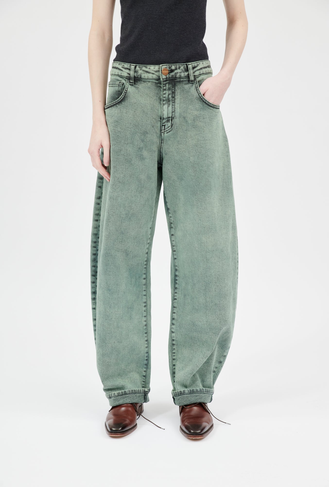 Overdyed Denim Jeans, Malachit-Jeans-Odeeh-OUTLET-26-Malachit-ARCHIVIST-ARCHIVE-SALE