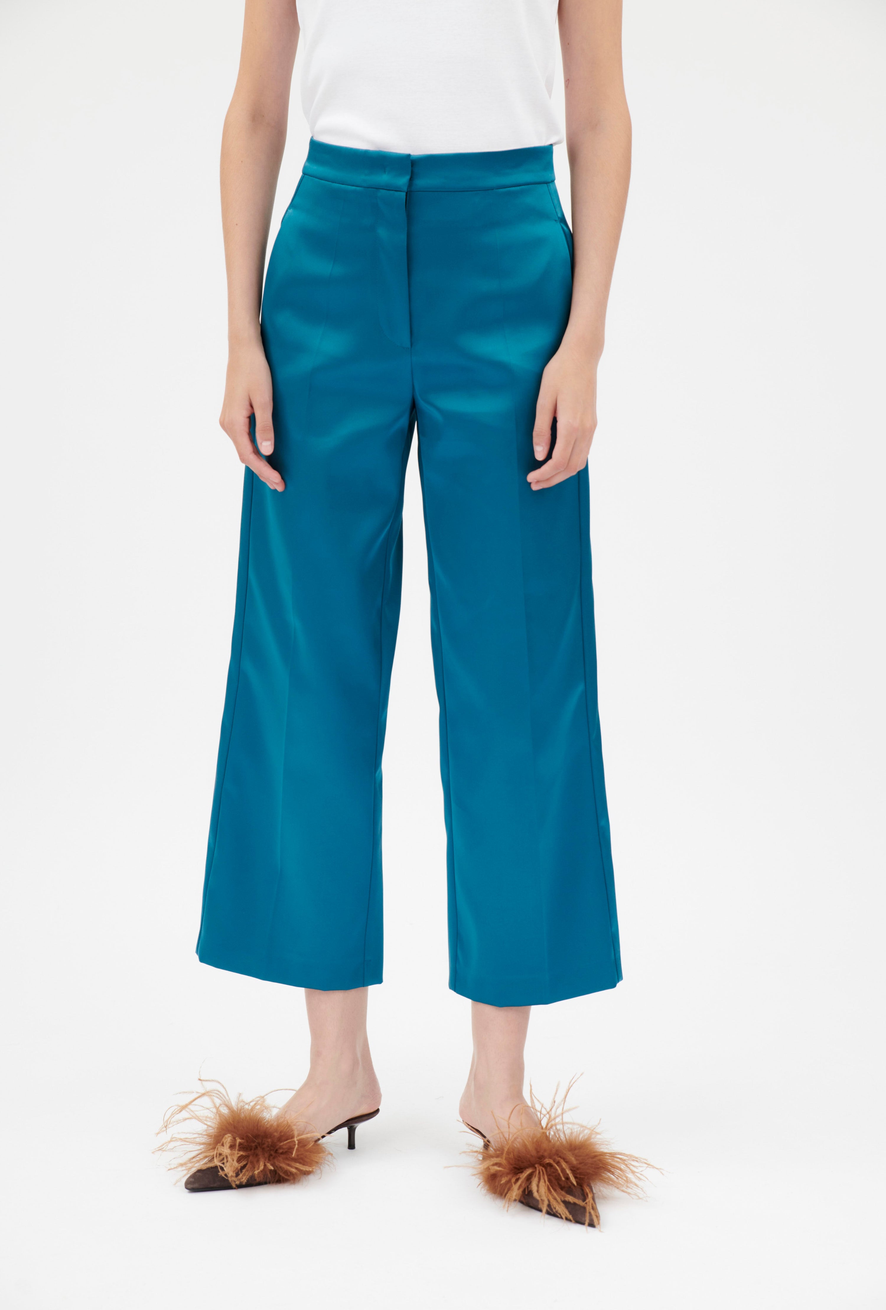 Stretch Duchesse Hose, Peacock-Jacken & Mäntel-Odeeh-OUTLET-34-Peacock-ARCHIVIST-ARCHIVE-SALE