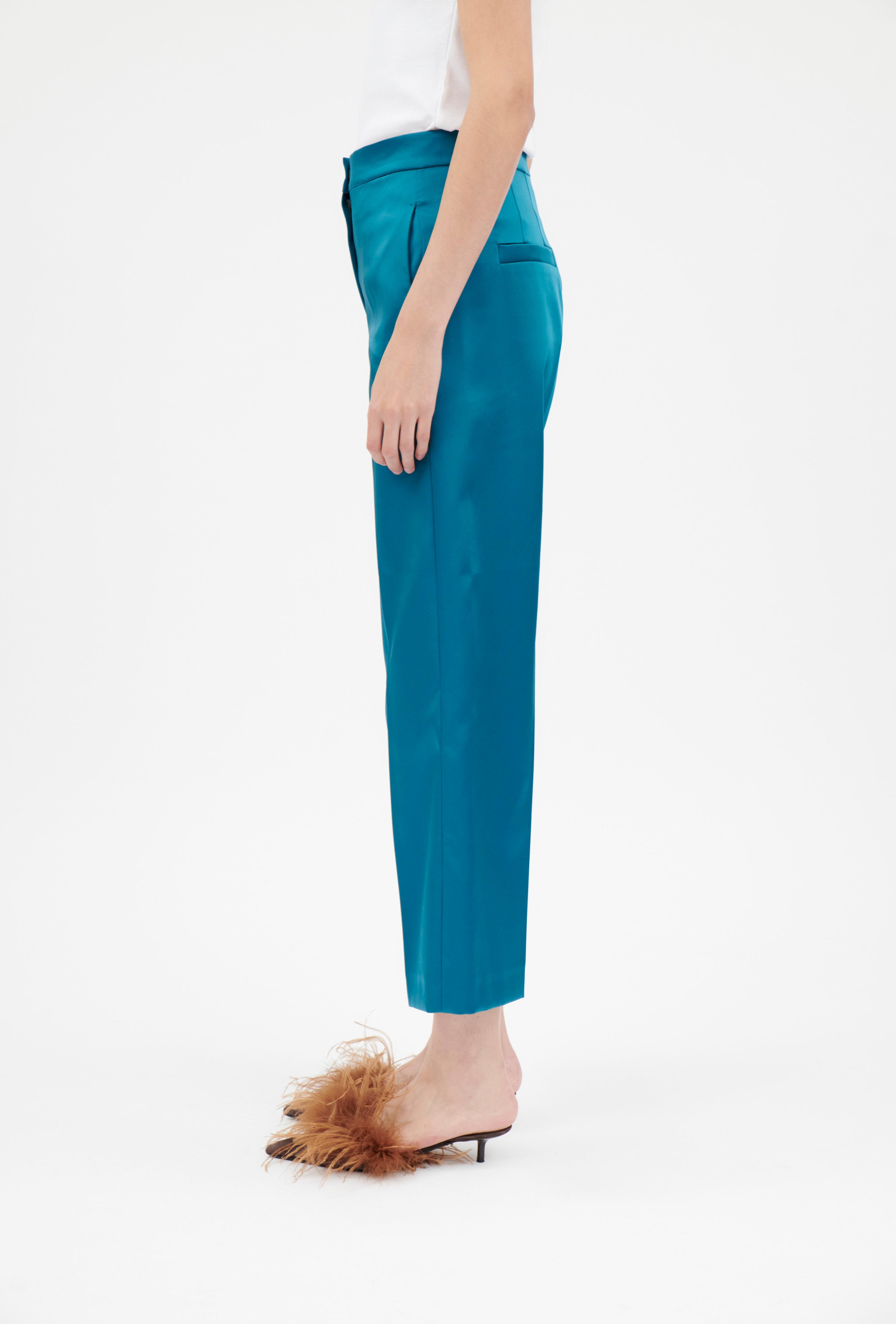 Stretch Duchesse Hose, Peacock-Jacken & Mäntel-Odeeh-OUTLET-ARCHIVIST-ARCHIVE-SALE