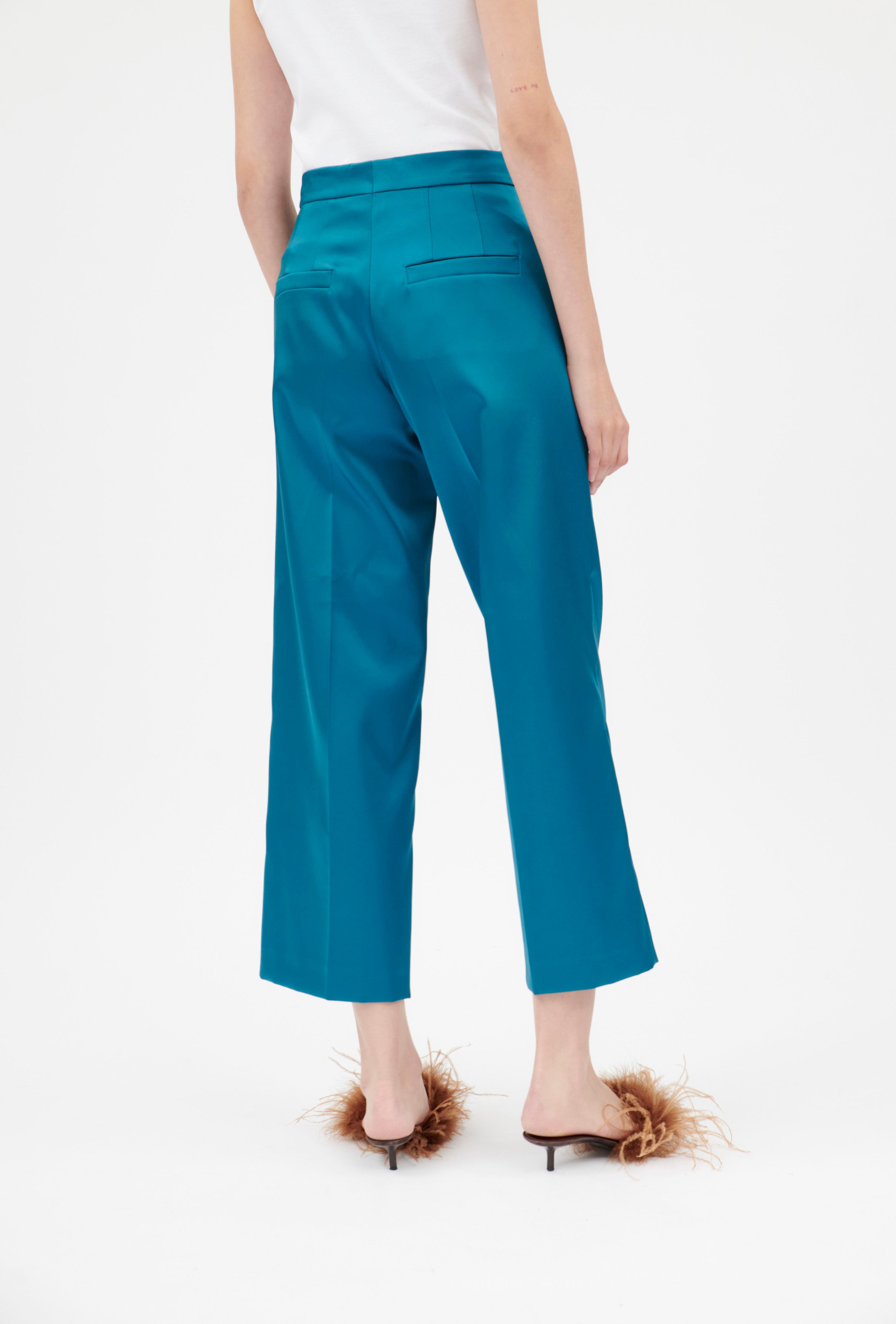 Stretch Duchesse Hose, Peacock-Jacken & Mäntel-Odeeh-OUTLET-ARCHIVIST-ARCHIVE-SALE