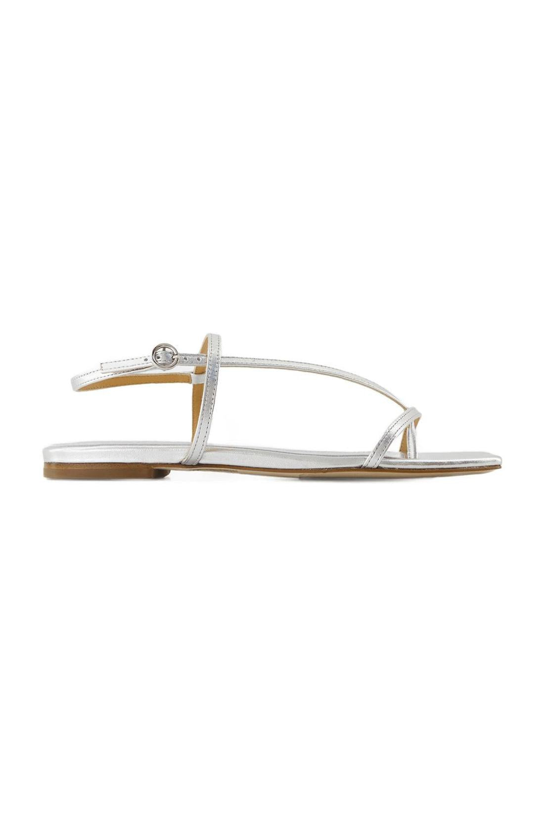 Ella Sandals - Aeyde - Leather - Silver