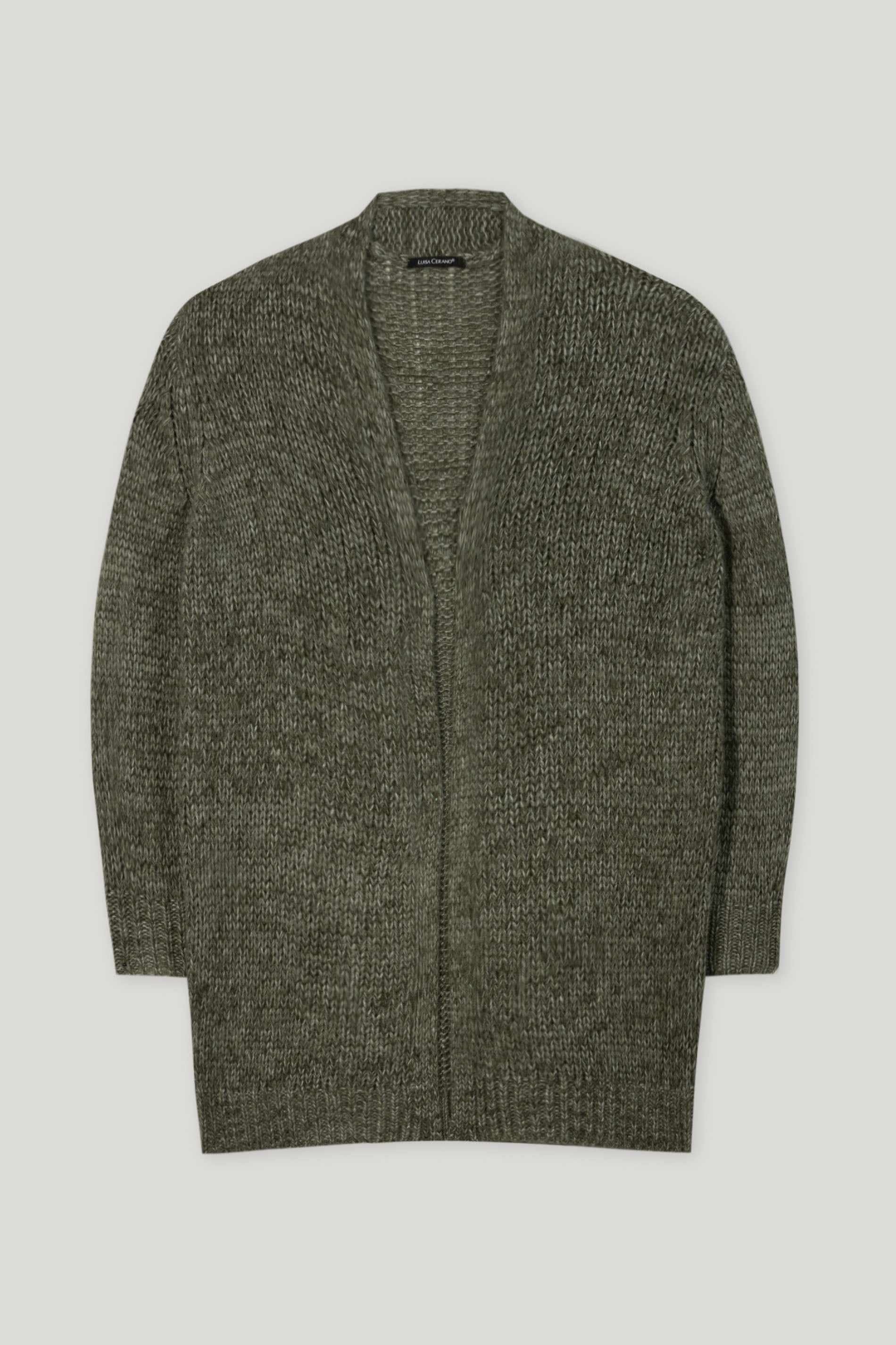 Long-Cardigan mit Open-Front