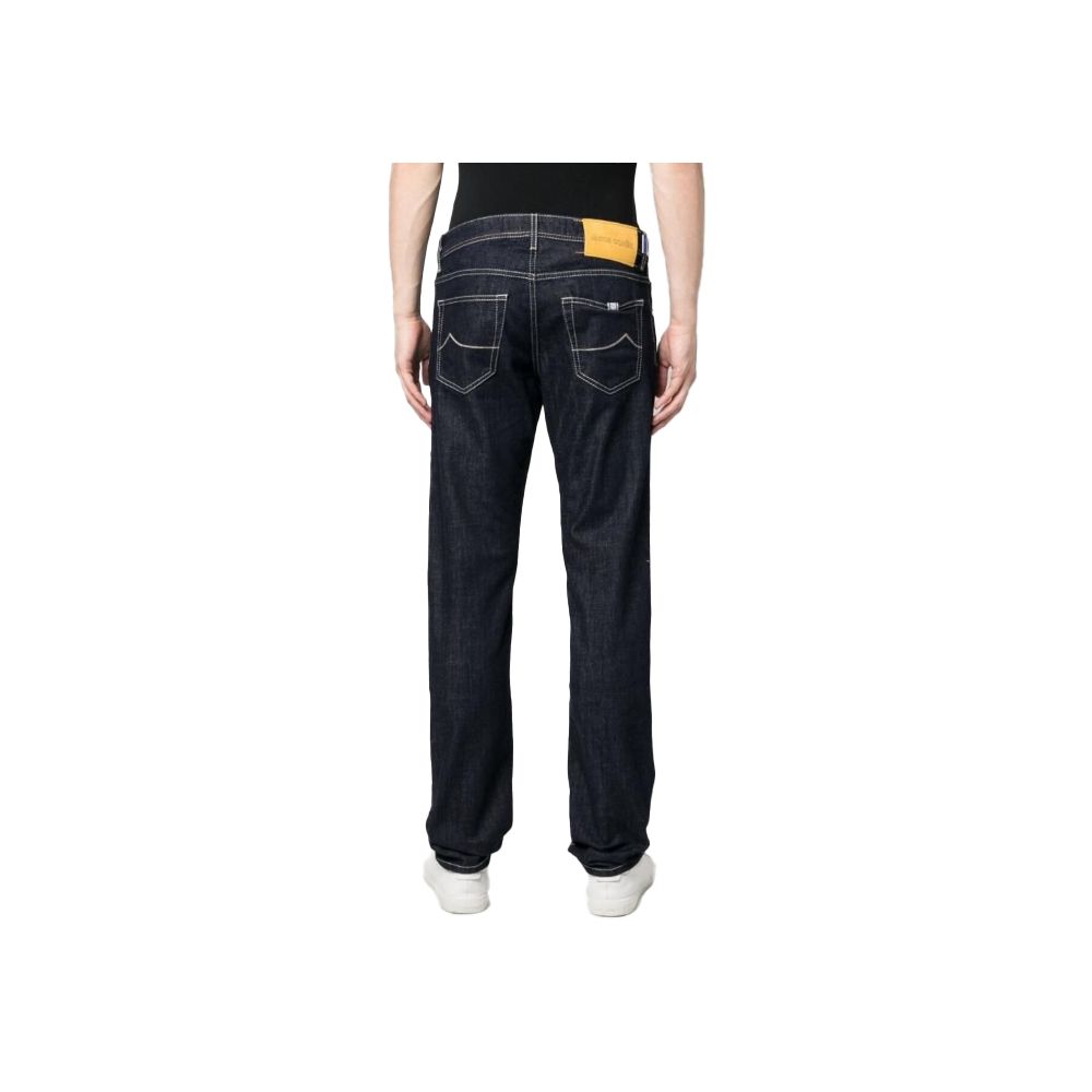 Elegante dunkelblaue Slim Fit Stretch Jeans