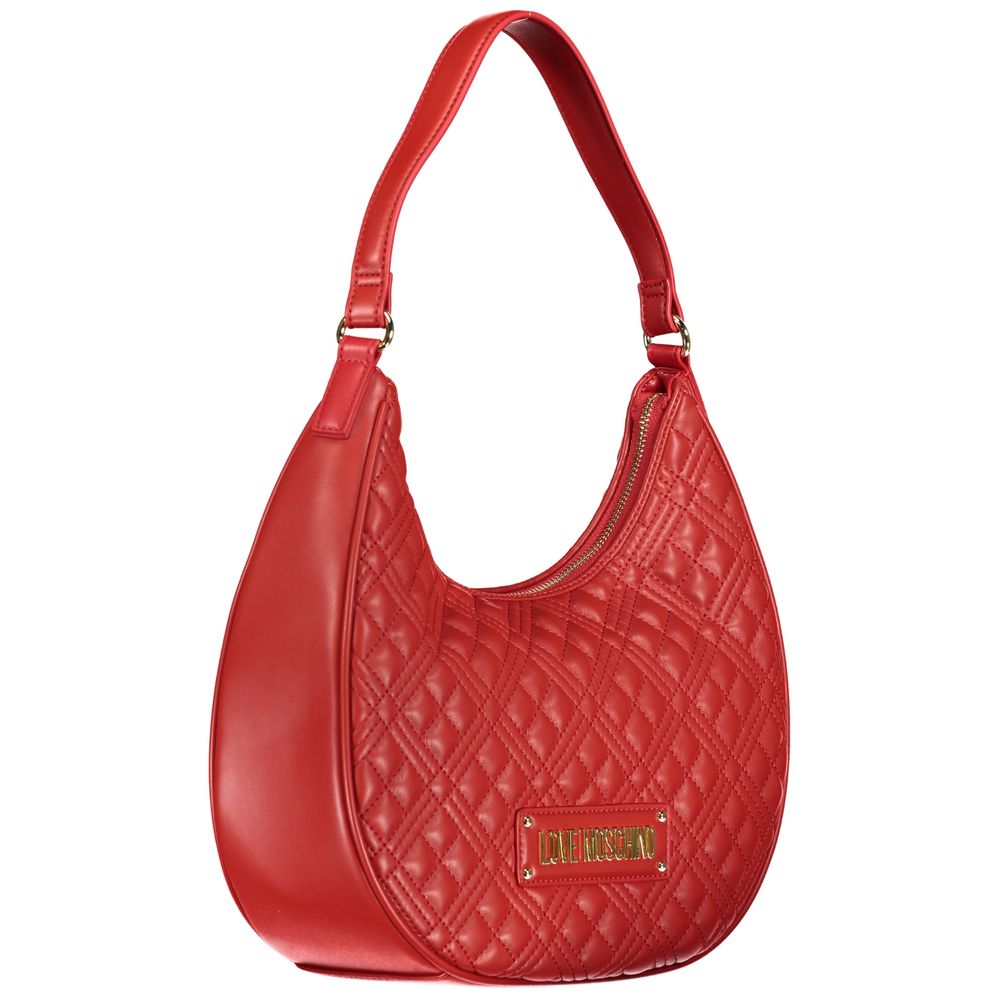 Rote Polyethylen-Handtasche